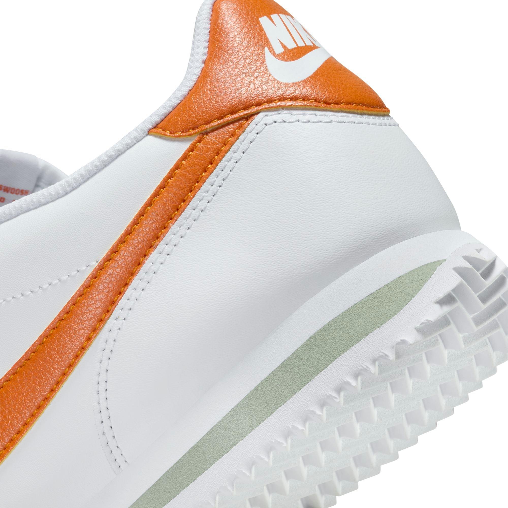 Nike Cortez "White/Campfire Orange/Jade Horizon" Men's Shoe - WHITE/ORANGE Thumbnail View 11