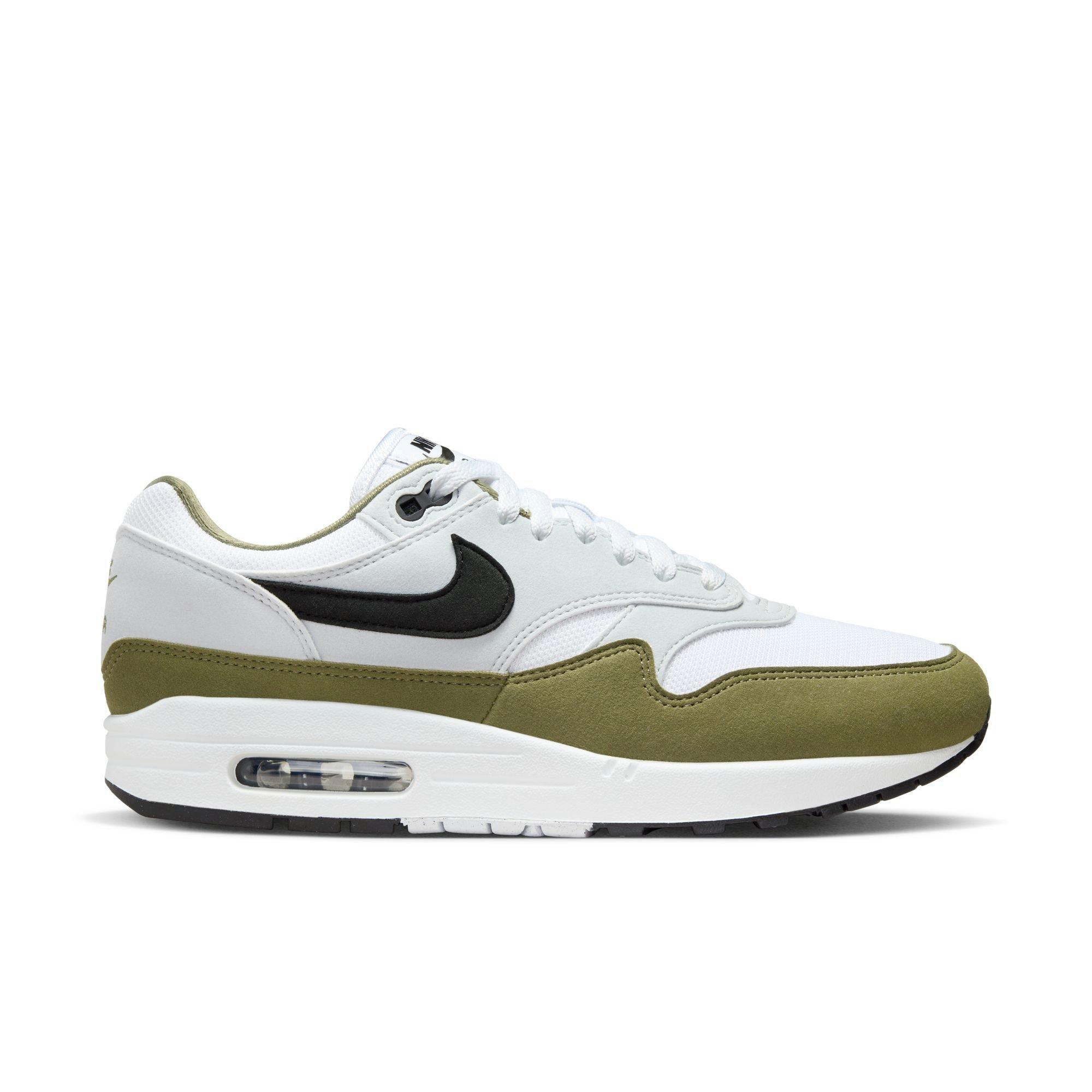 Nike Air Max 1 "Medium Olive" Men's Shoe - WHITE/BLACK/PURE PLATINUM Thumbnail View 1