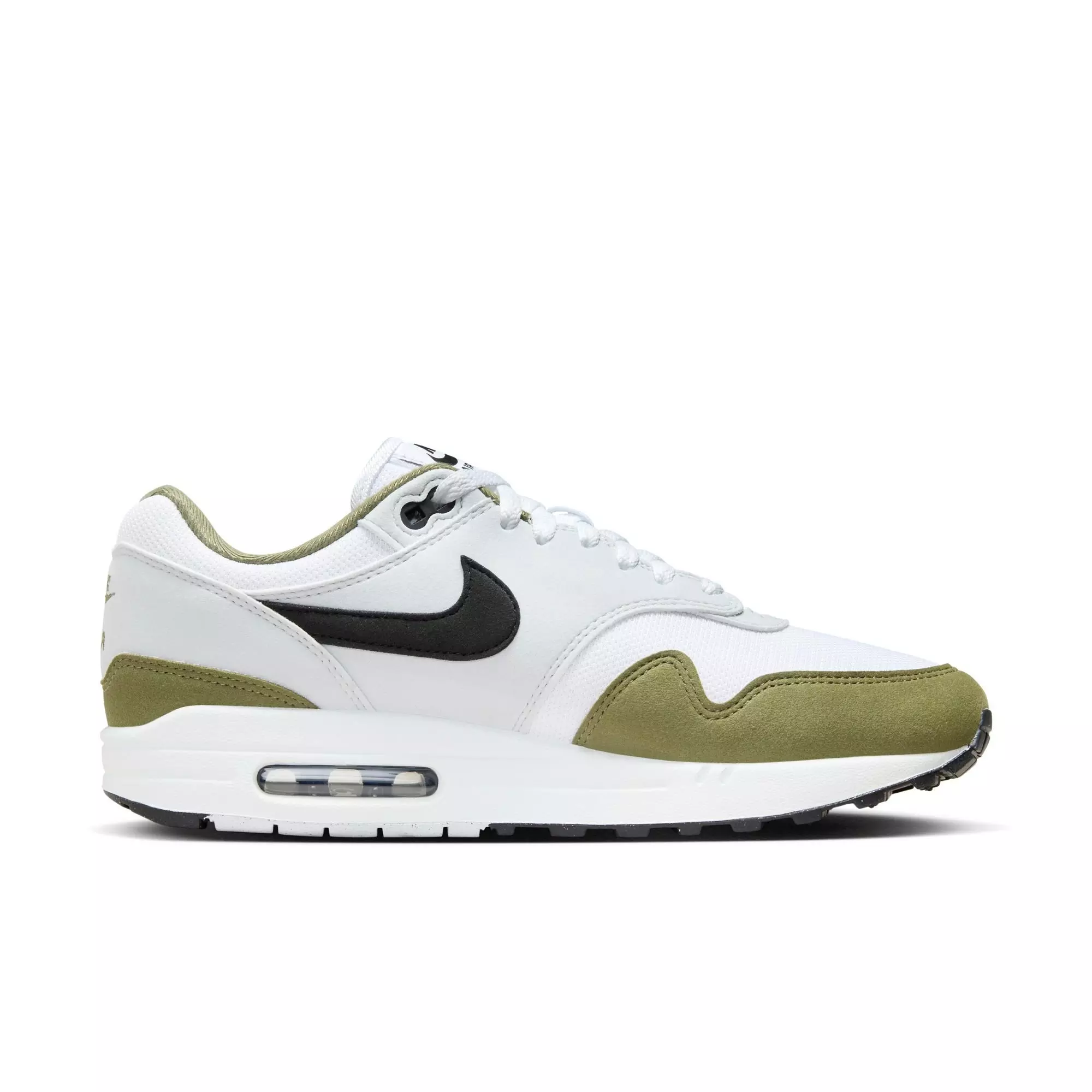 Nike Air Max 1 "Medium Olive" Men's Shoe - WHITE/BLACK/PURE PLATINUM