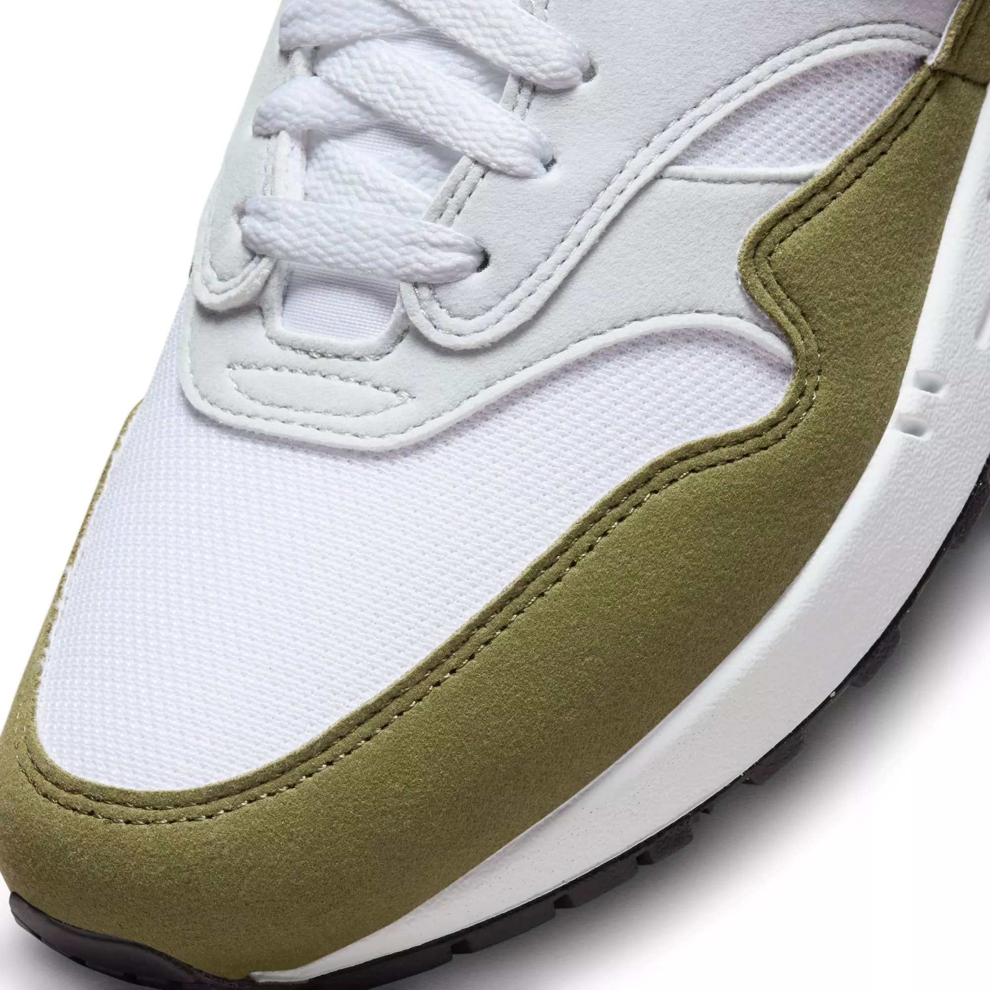 Nike Air Max 1 "Medium Olive" Men's Shoe - WHITE/BLACK/PURE PLATINUM