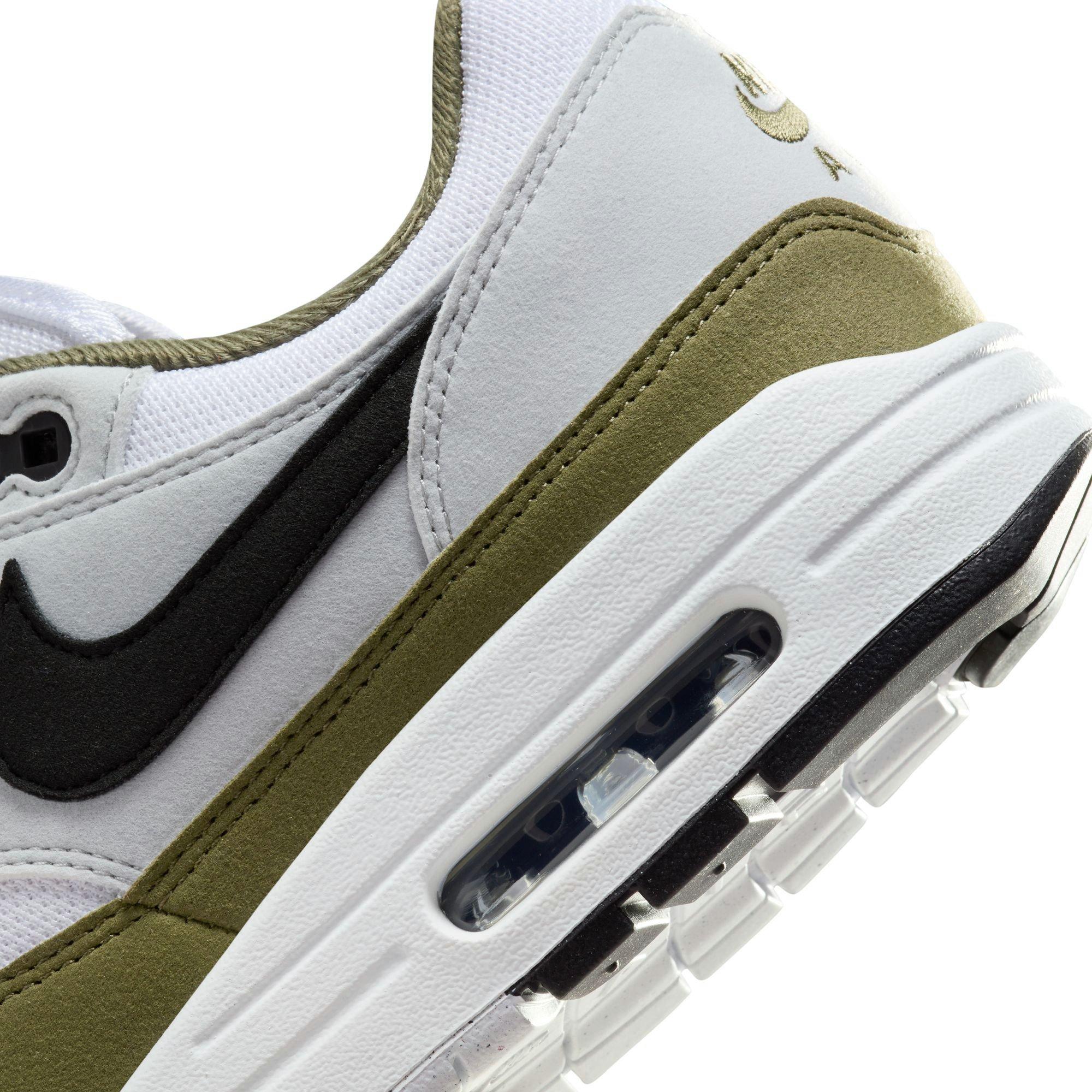 Nike Air Max 1 "Medium Olive" Men's Shoe - WHITE/BLACK/PURE PLATINUM Thumbnail View 5