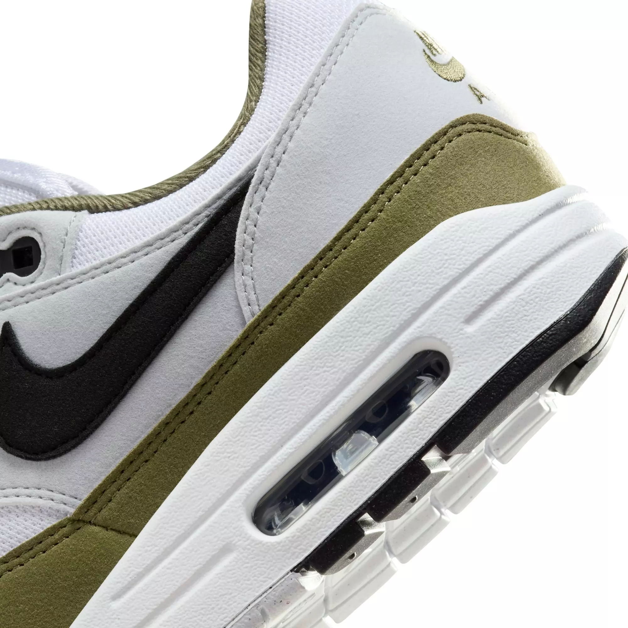 Nike Air Max 1 "Medium Olive" Men's Shoe - WHITE/BLACK/PURE PLATINUM