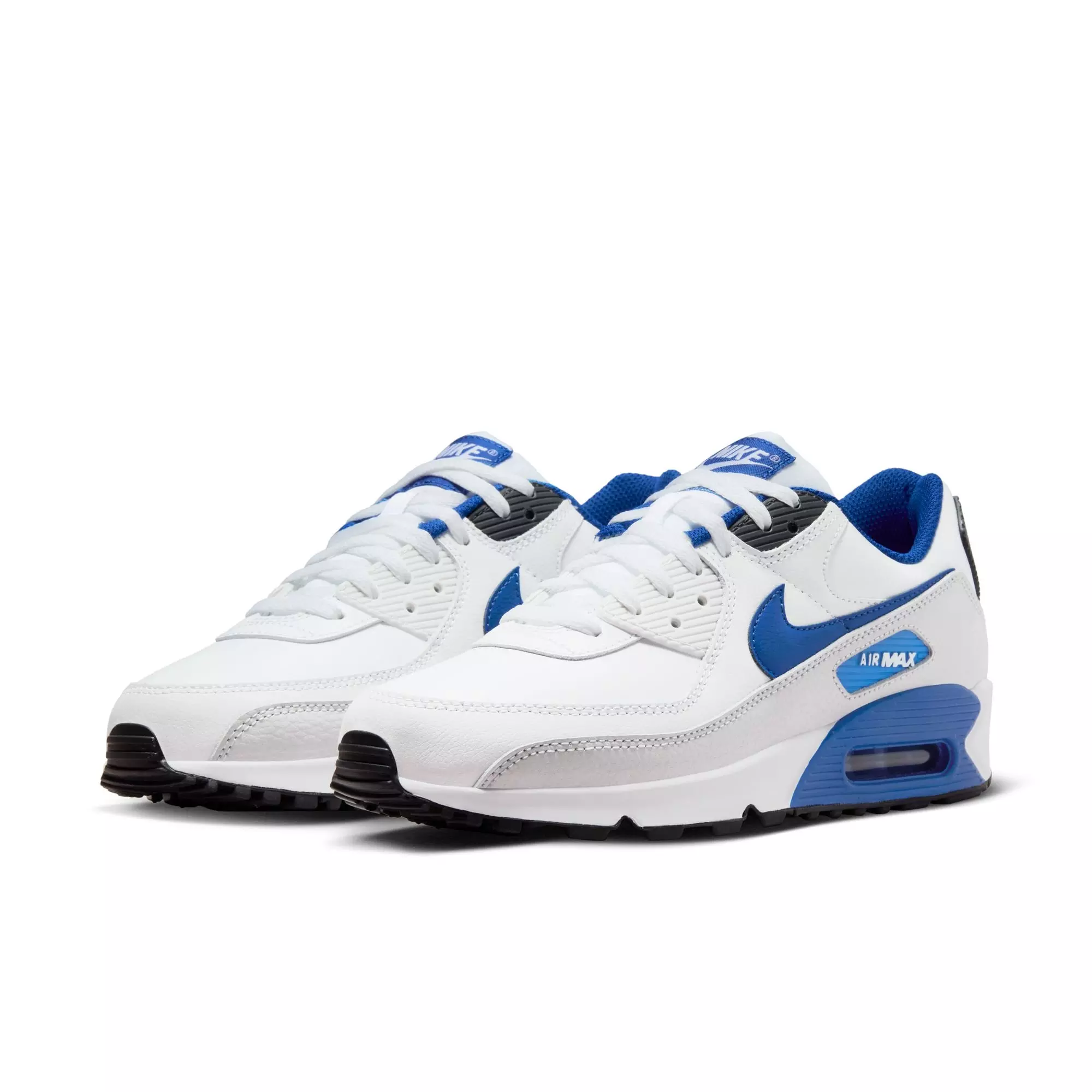 Nike Air Max 90 "White/Game Royal/Photon Dust/Black" Men's Shoe - WHITE/ROYAL