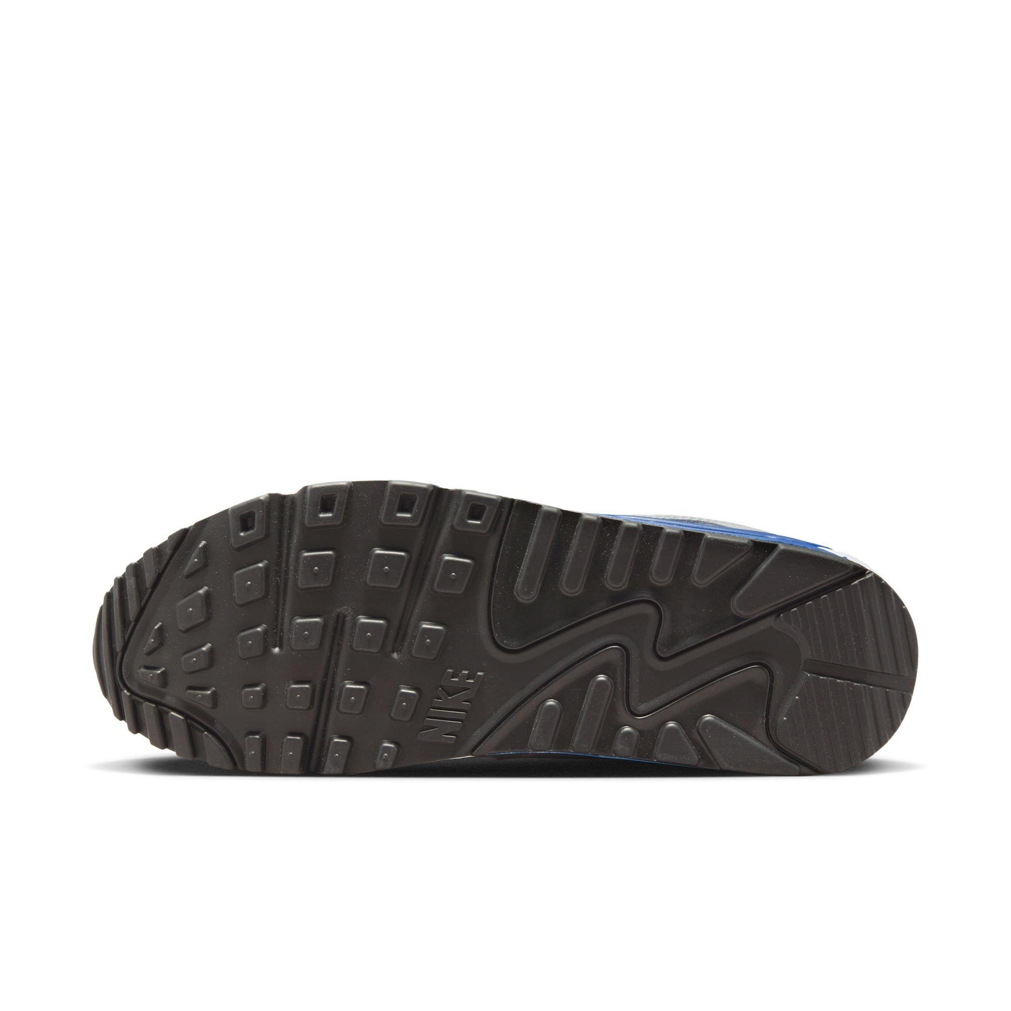 Nike Air Max 90 "White/Game Royal/Photon Dust/Black" Men's Shoe - WHITE/ROYAL Thumbnail View 8