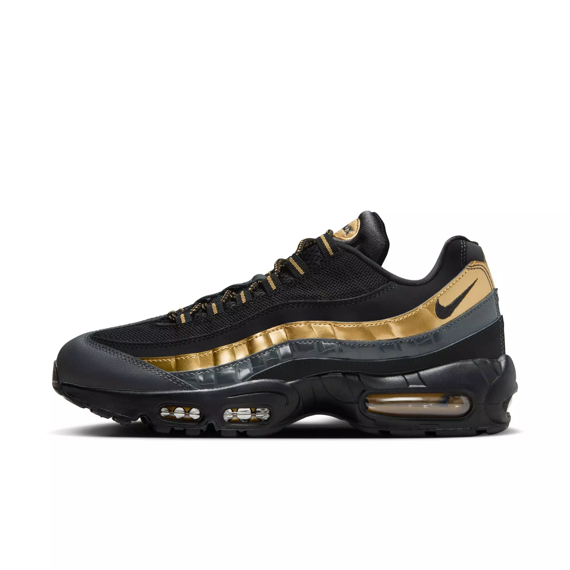 Nike Air Max 95 Premium "Metallic Gold" Men's Shoe - BLACK/METALLIC GOLD/ANTHRACITE