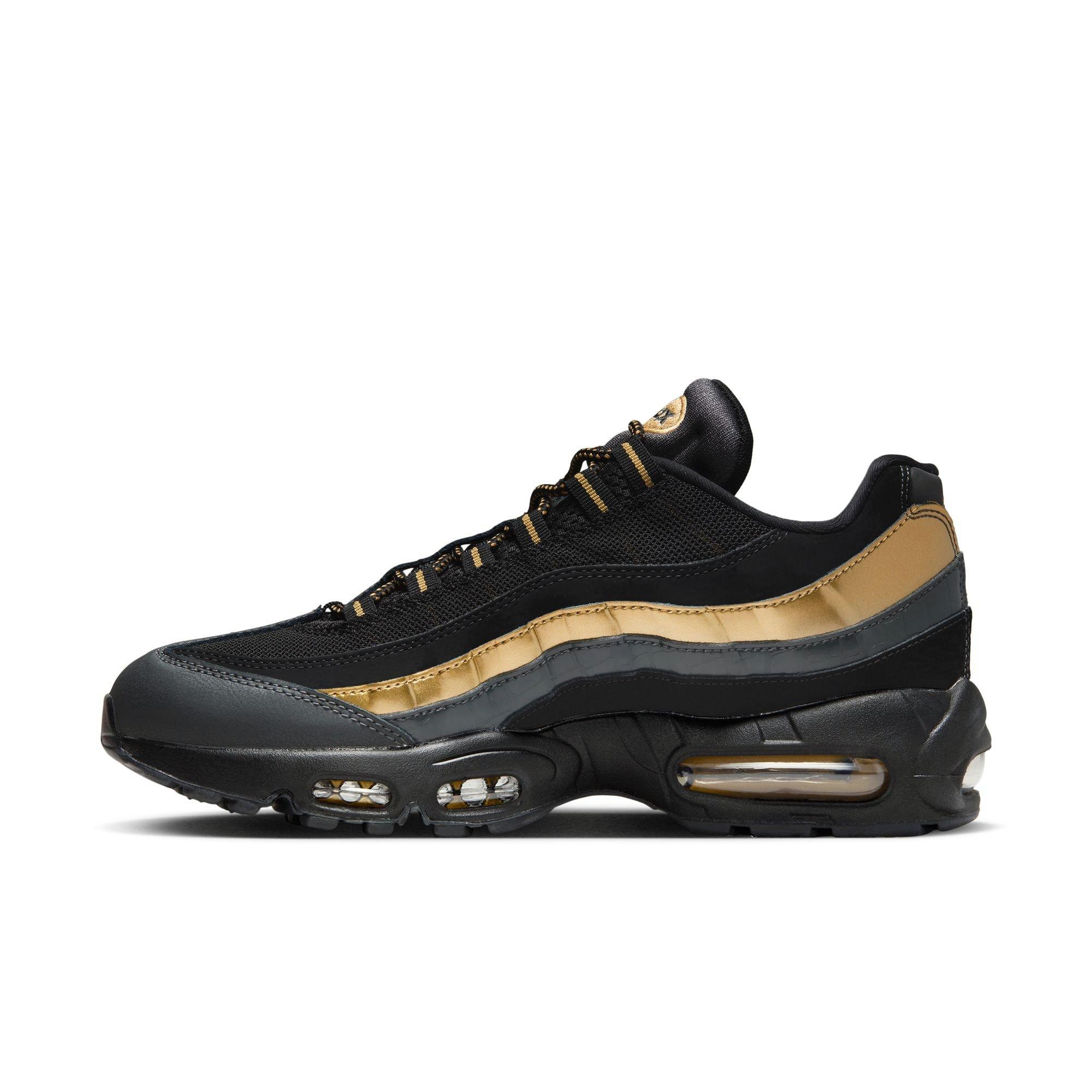 Nike Air Max 95 Premium "Metallic Gold" Men's Shoe - BLACK/METALLIC GOLD/ANTHRACITE Thumbnail View 8