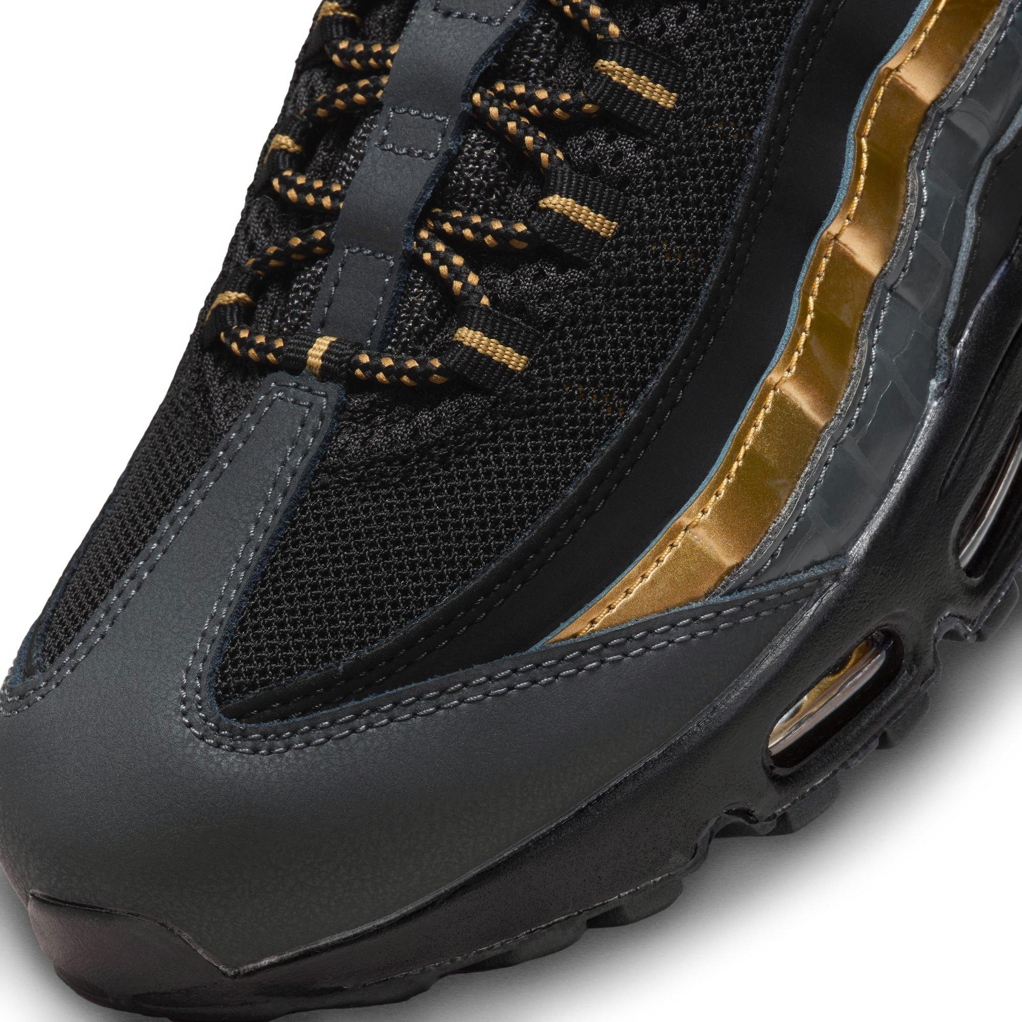 Nike Air Max 95 Premium "Metallic Gold" Men's Shoe - BLACK/METALLIC GOLD/ANTHRACITE Thumbnail View 4