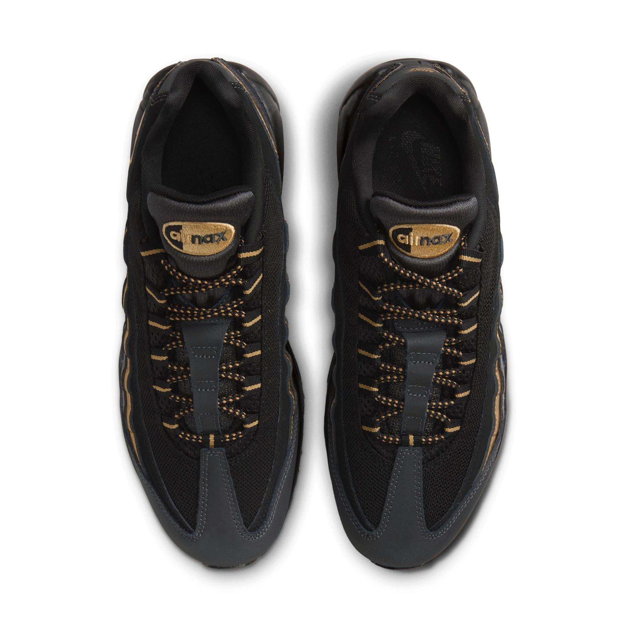Nike Air Max 95 Premium "Metallic Gold" Men's Shoe - BLACK/METALLIC GOLD/ANTHRACITE Thumbnail View 10