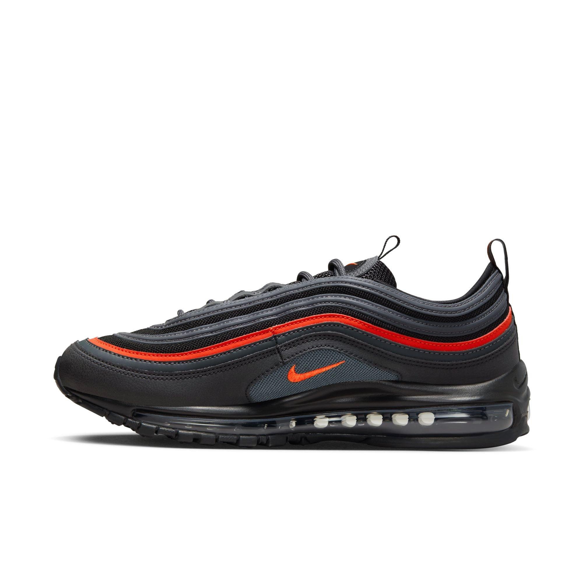 Nike Air Max 97 "Black/Picante Red/Anthracite" Men's Shoe - BLACK/RED Thumbnail View 4