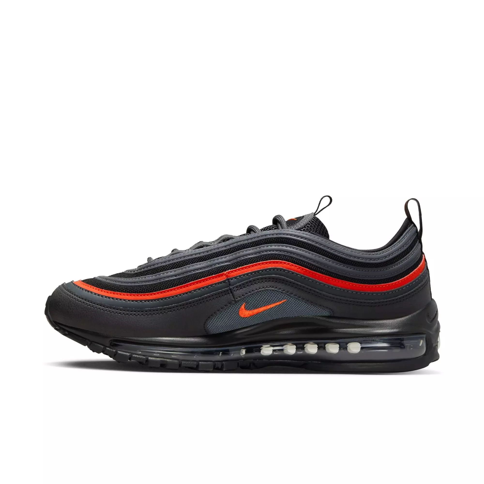 Nike Air Max 97 "Black/Picante Red/Anthracite" Men's Shoe - BLACK/RED