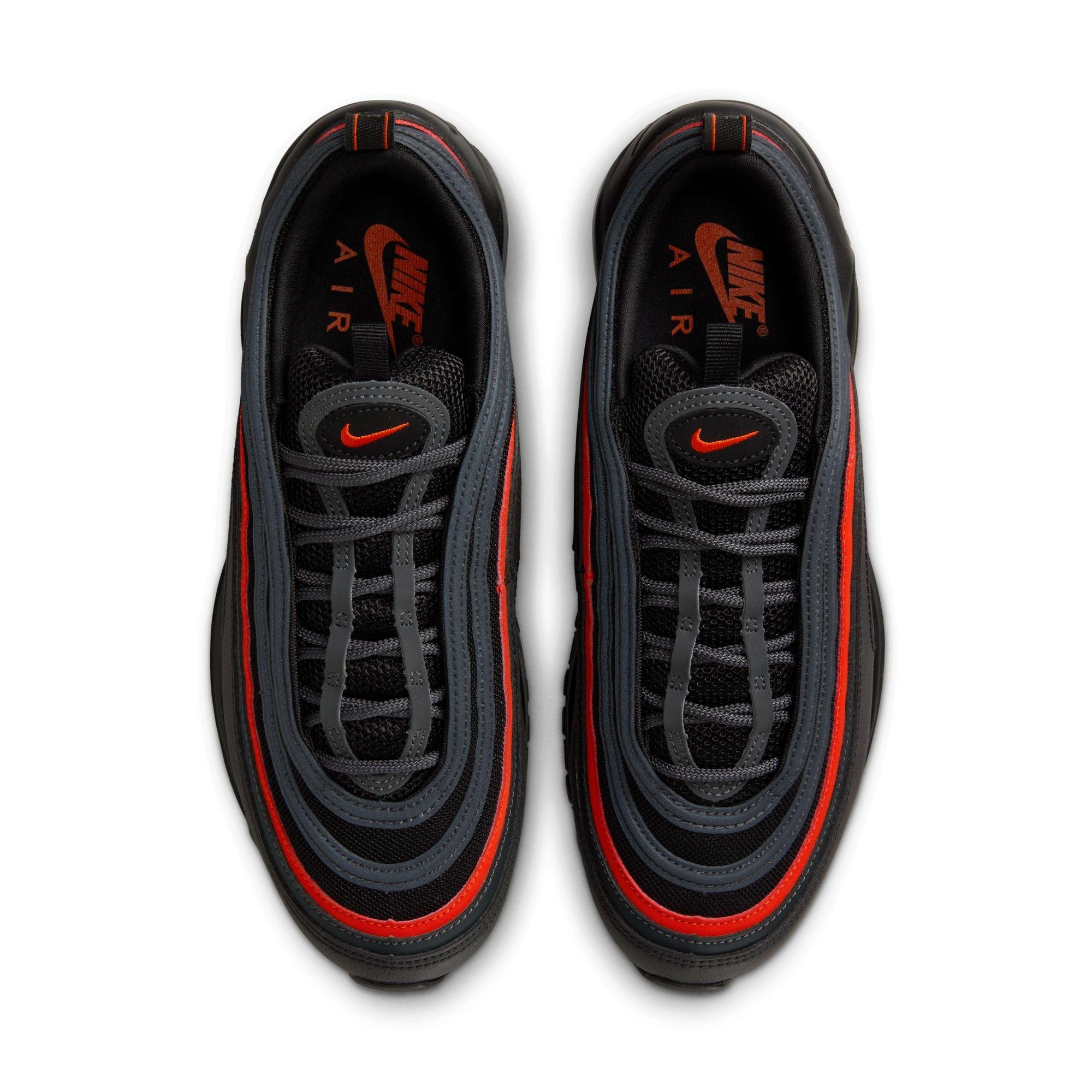 Nike Air Max 97 "Black/Picante Red/Anthracite" Men's Shoe - BLACK/RED Thumbnail View 7