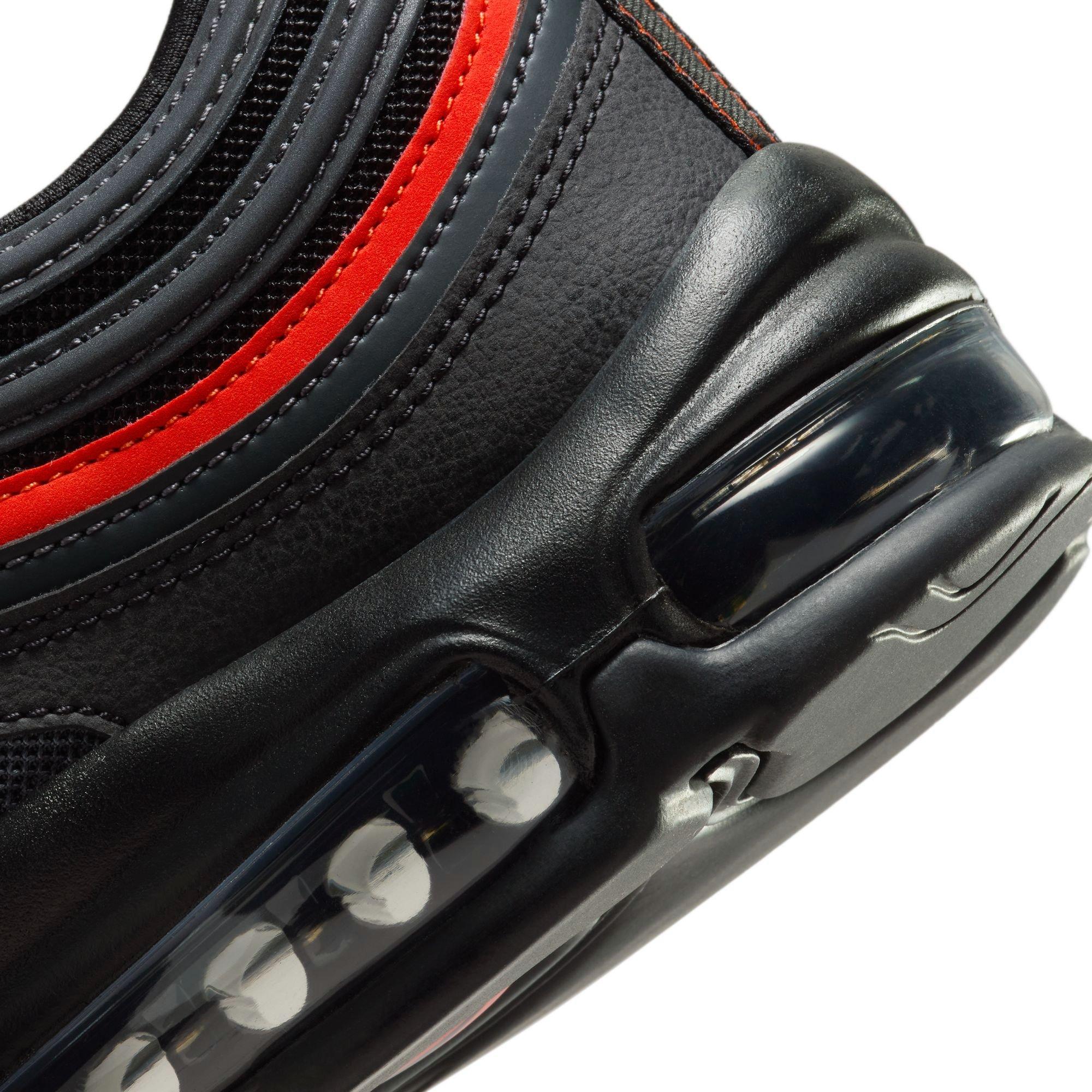 Nike Air Max 97 "Black/Picante Red/Anthracite" Men's Shoe - BLACK/RED Thumbnail View 10