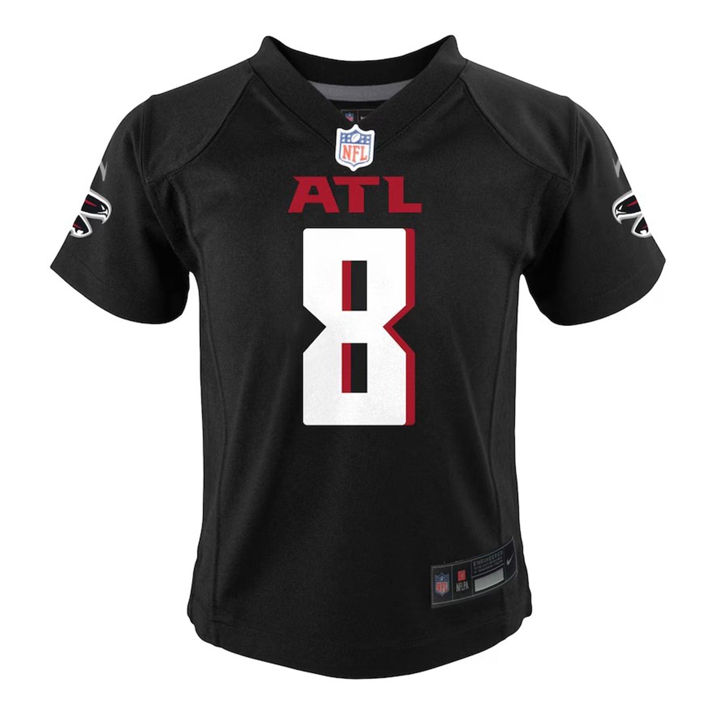 Nike Youth Atlanta Falcons Kyle Pitts 2023 Game Jersey - BLACK Thumbnail View 1