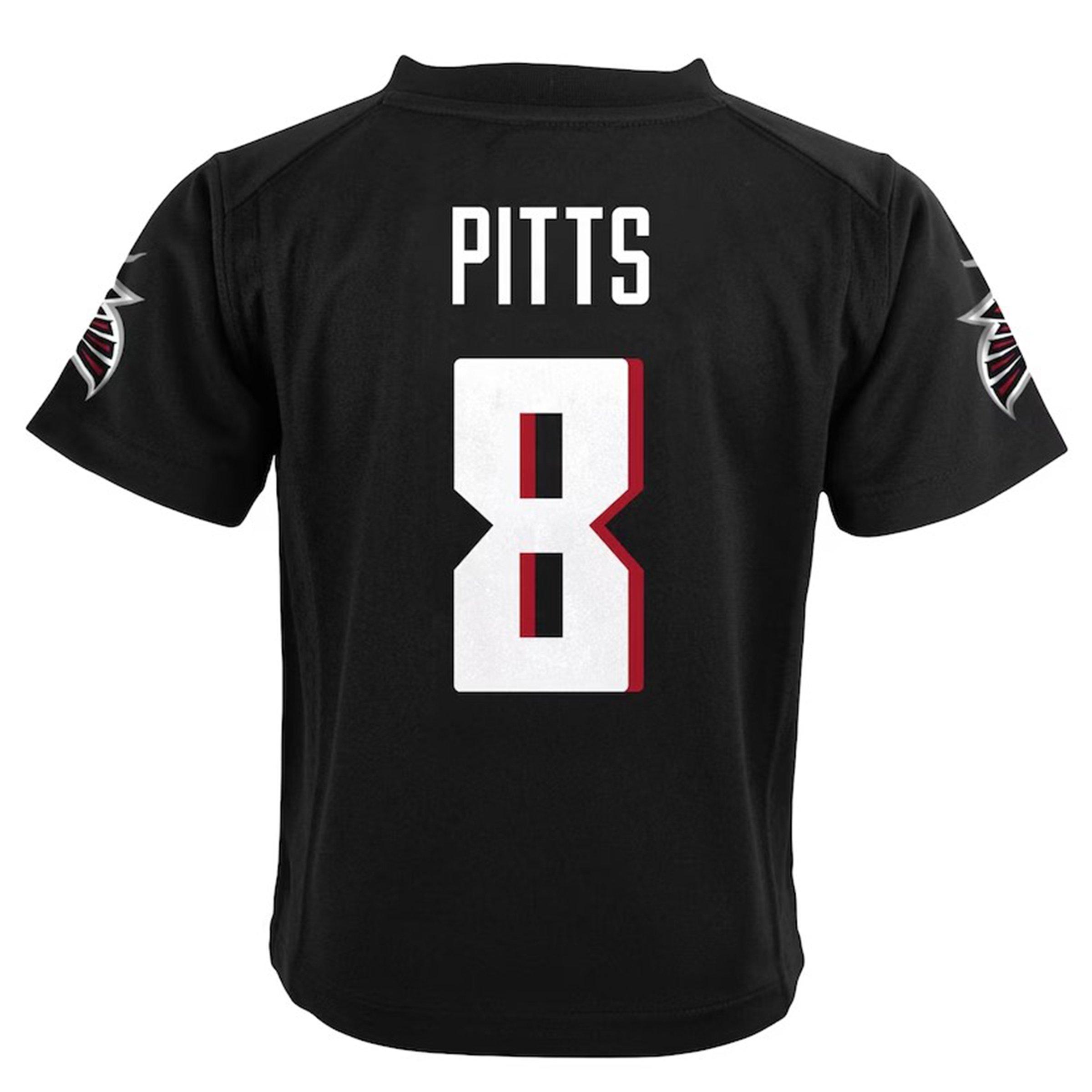 Nike Youth Atlanta Falcons Kyle Pitts 2023 Game Jersey - BLACK Thumbnail View 2