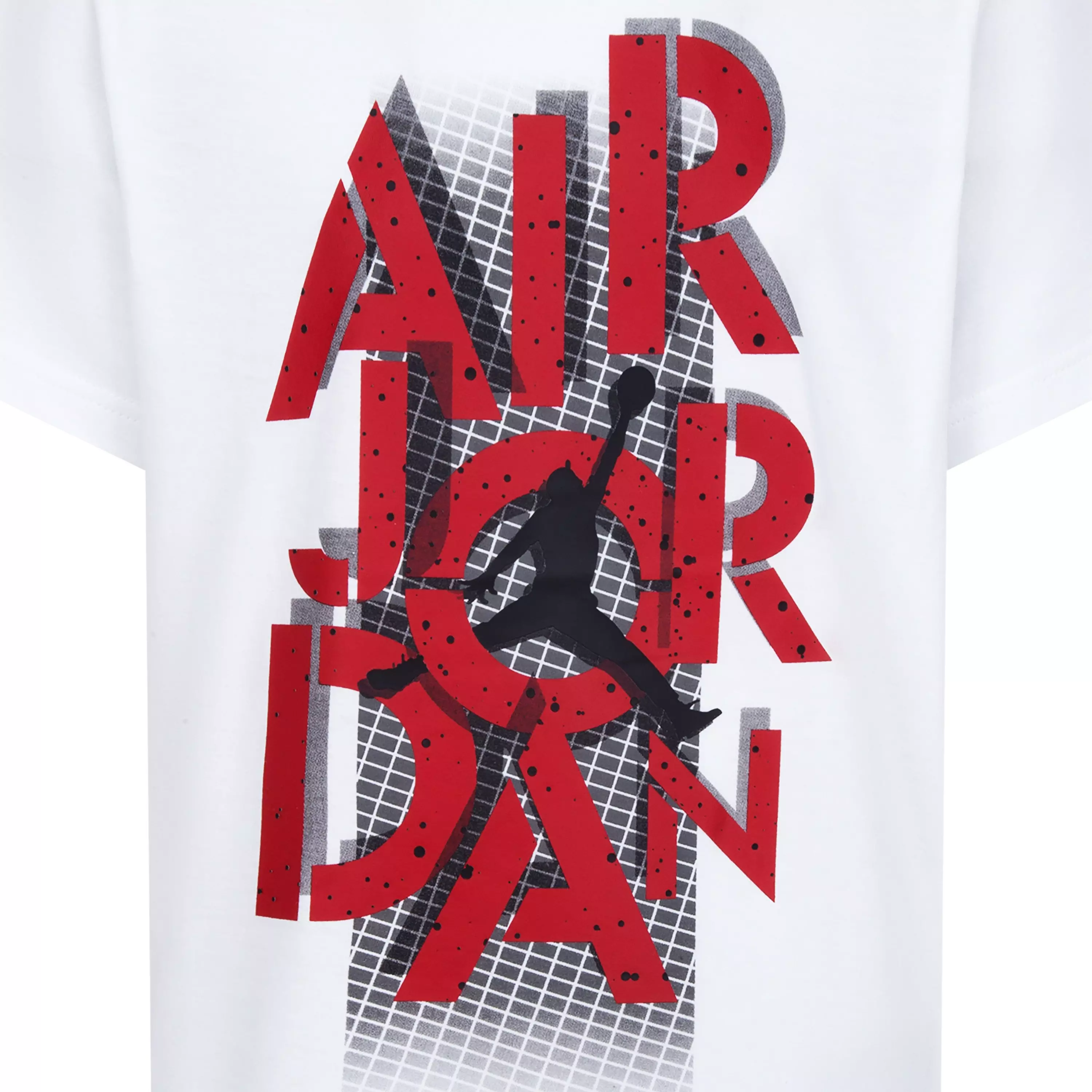 Jordan Big Boys' AJ4 Gridlock "Red Cement" Tee - WHITE
