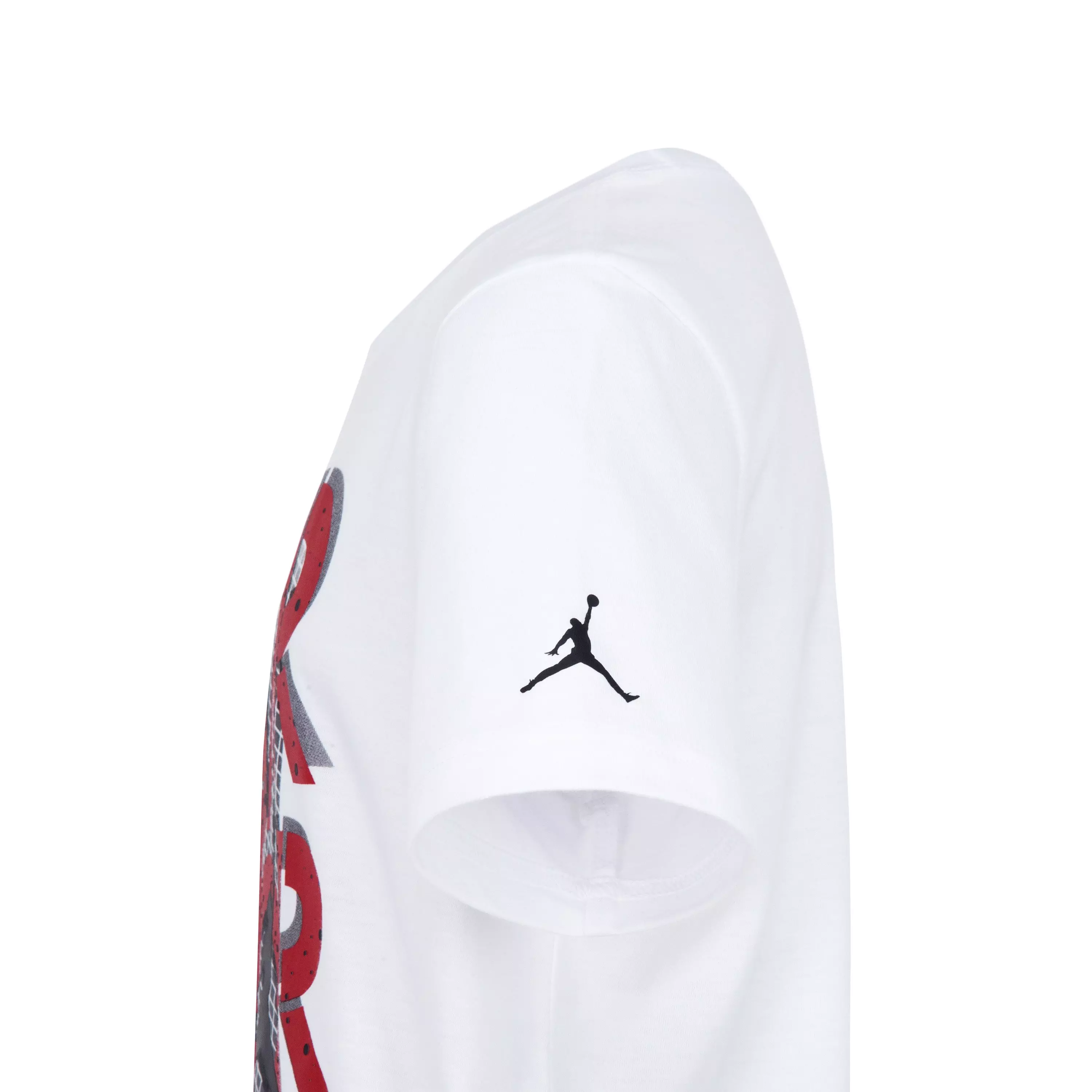 Jordan Big Boys' AJ4 Gridlock "Red Cement" Tee - WHITE