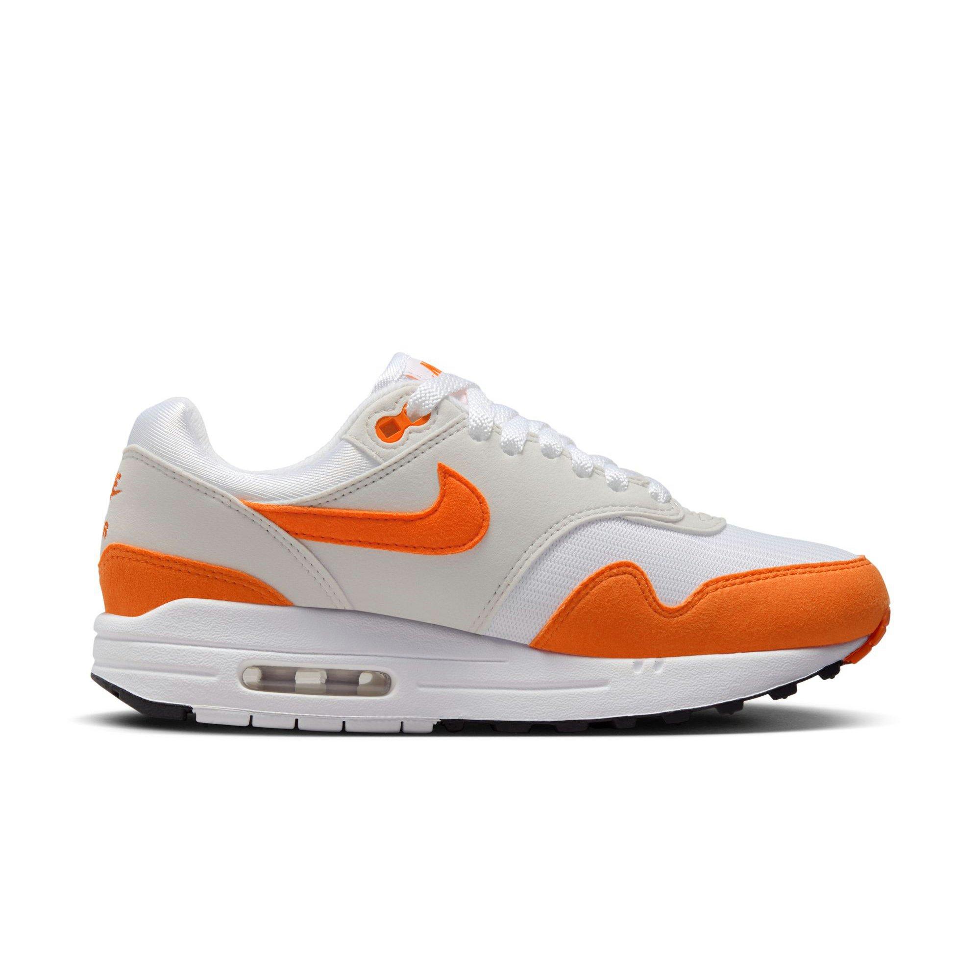 Air max 1 black on sale orange