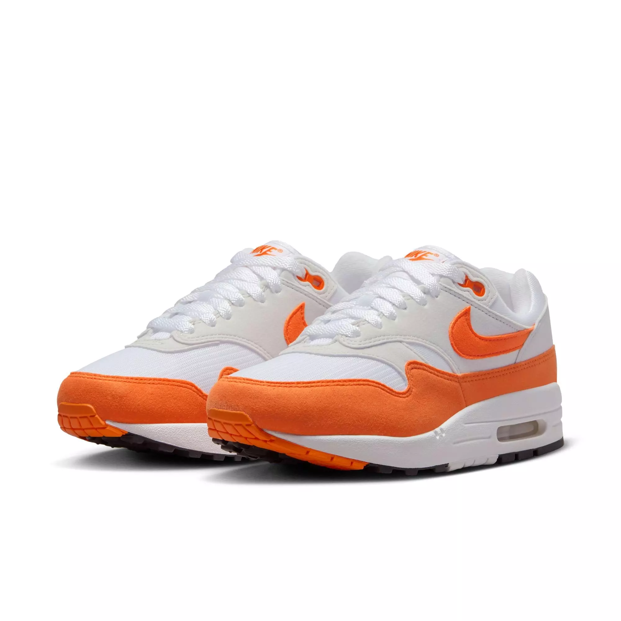 Nike Air Max 1 "Safety Orange" Women's Shoe - NEUTRAL GREY/SAFETY ORANGE/WHITE