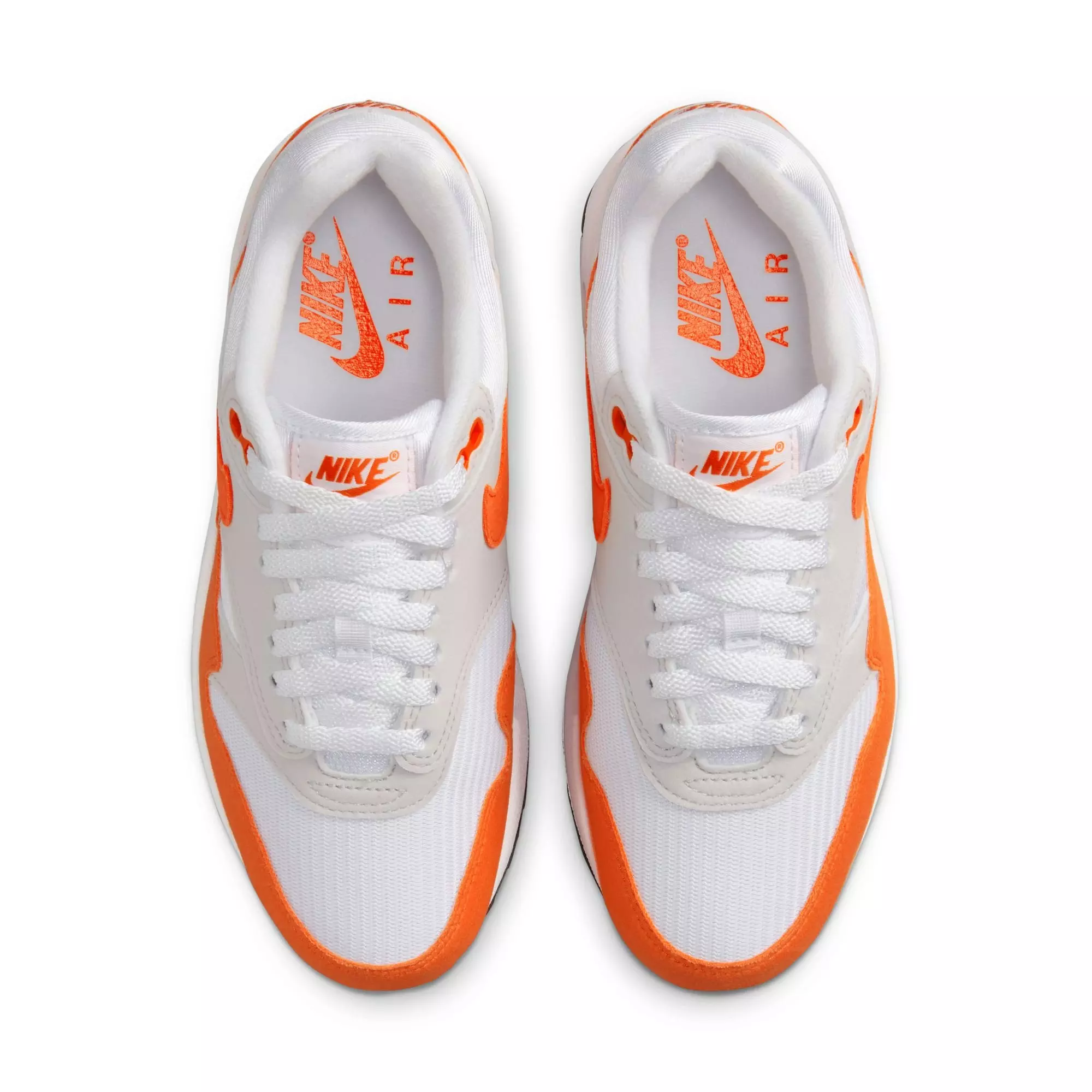Nike Air Max 1 "Safety Orange" Women's Shoe - NEUTRAL GREY/SAFETY ORANGE/WHITE