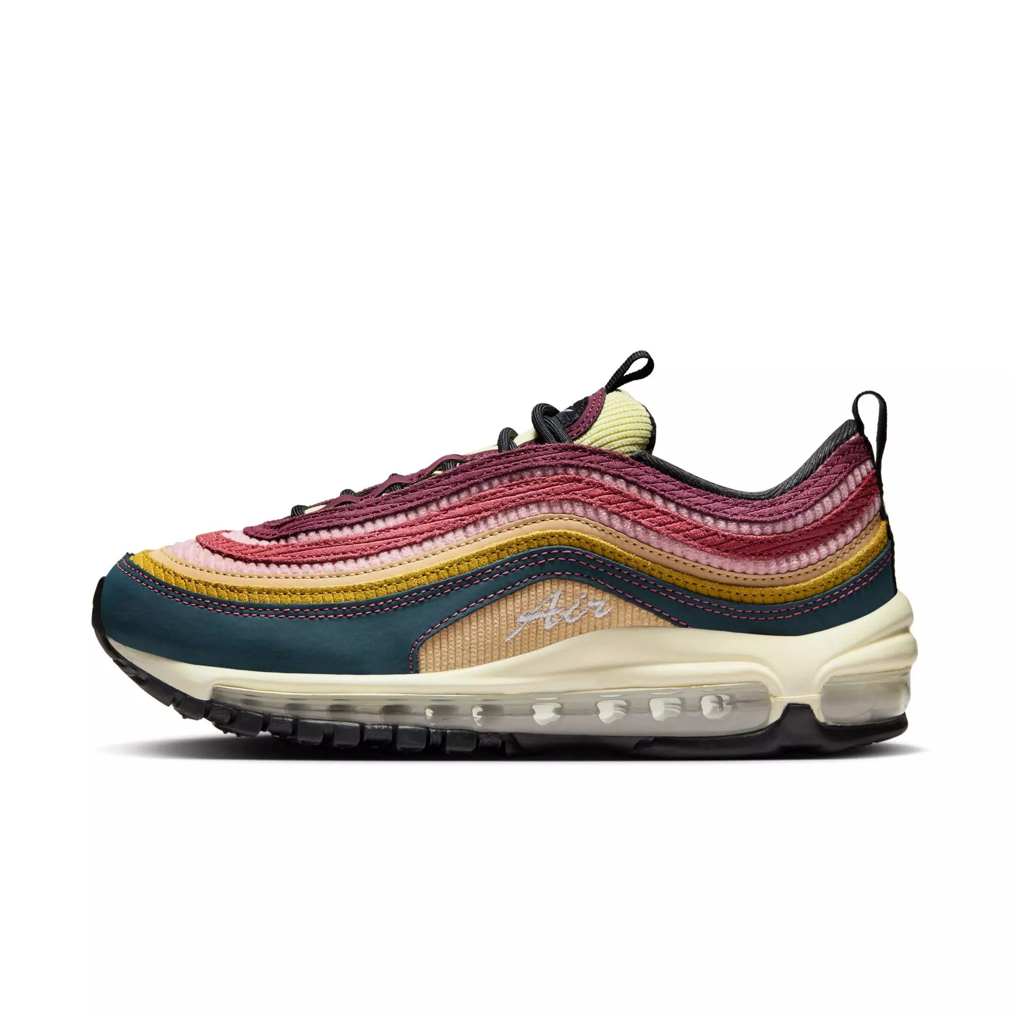 Nike Air Max 97 "Corduroy And Cursive" Women's Shoe - DEEP JUNGLE/WHITE/BRONZINE