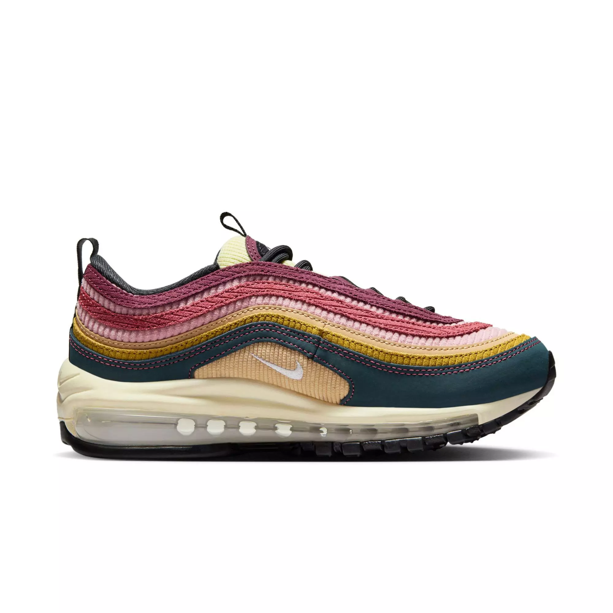 Nike Air Max 97 "Corduroy And Cursive" Women's Shoe - DEEP JUNGLE/WHITE/BRONZINE