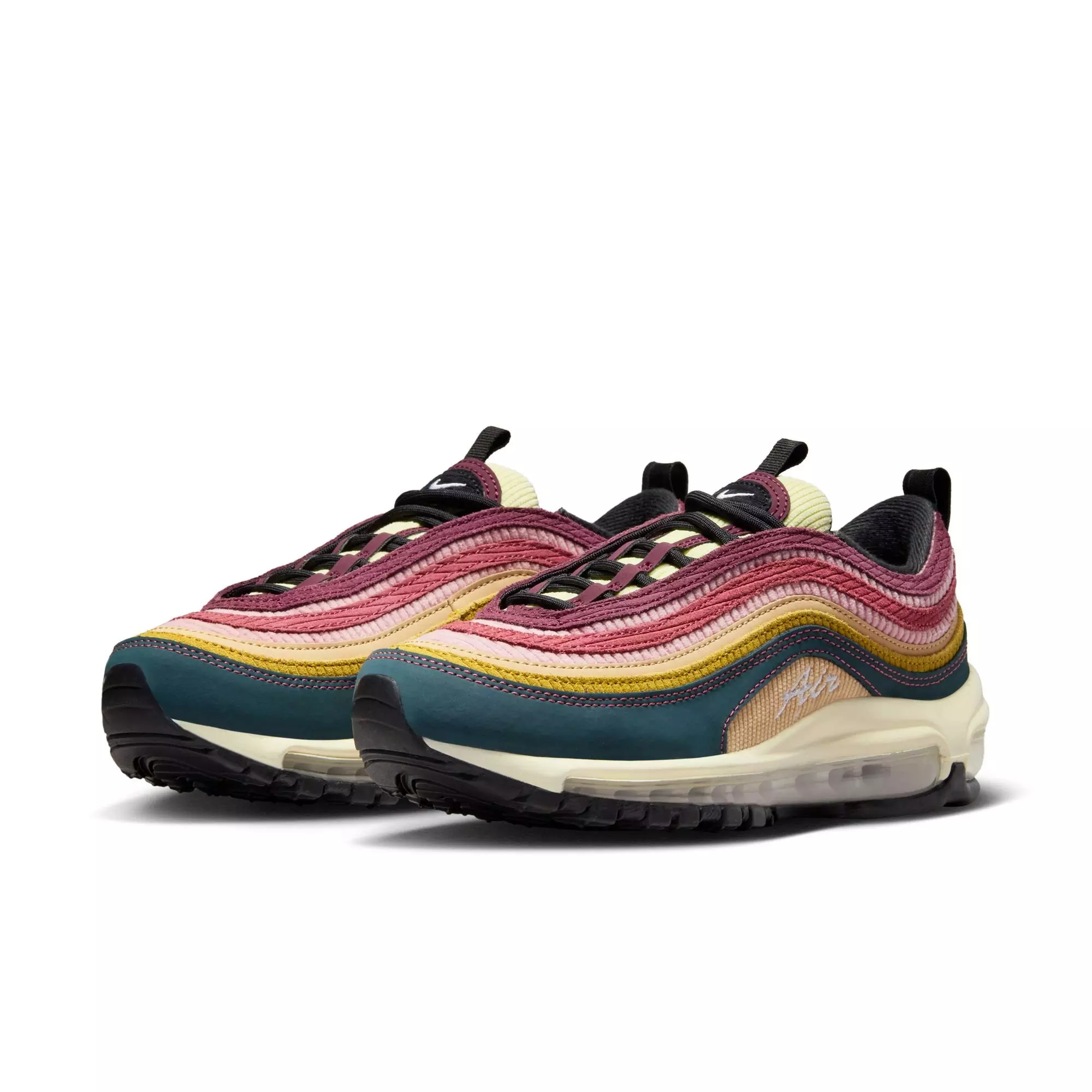 Nike Air Max 97 "Corduroy And Cursive" Women's Shoe - DEEP JUNGLE/WHITE/BRONZINE