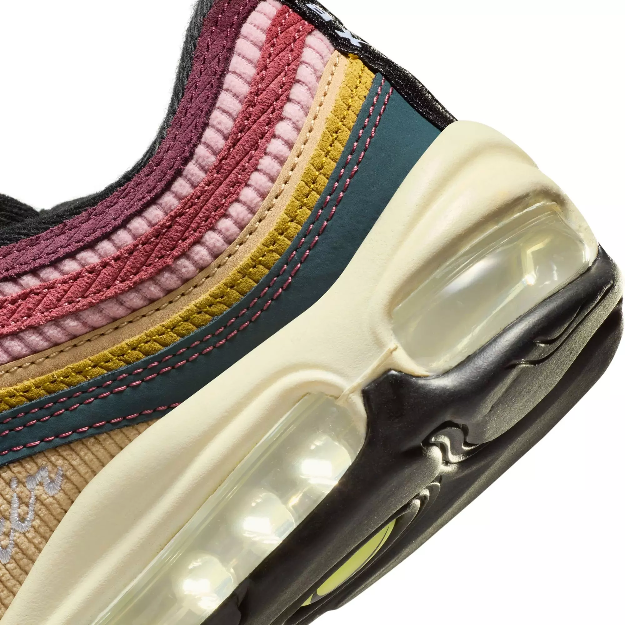 Nike Air Max 97 "Corduroy And Cursive" Women's Shoe - DEEP JUNGLE/WHITE/BRONZINE