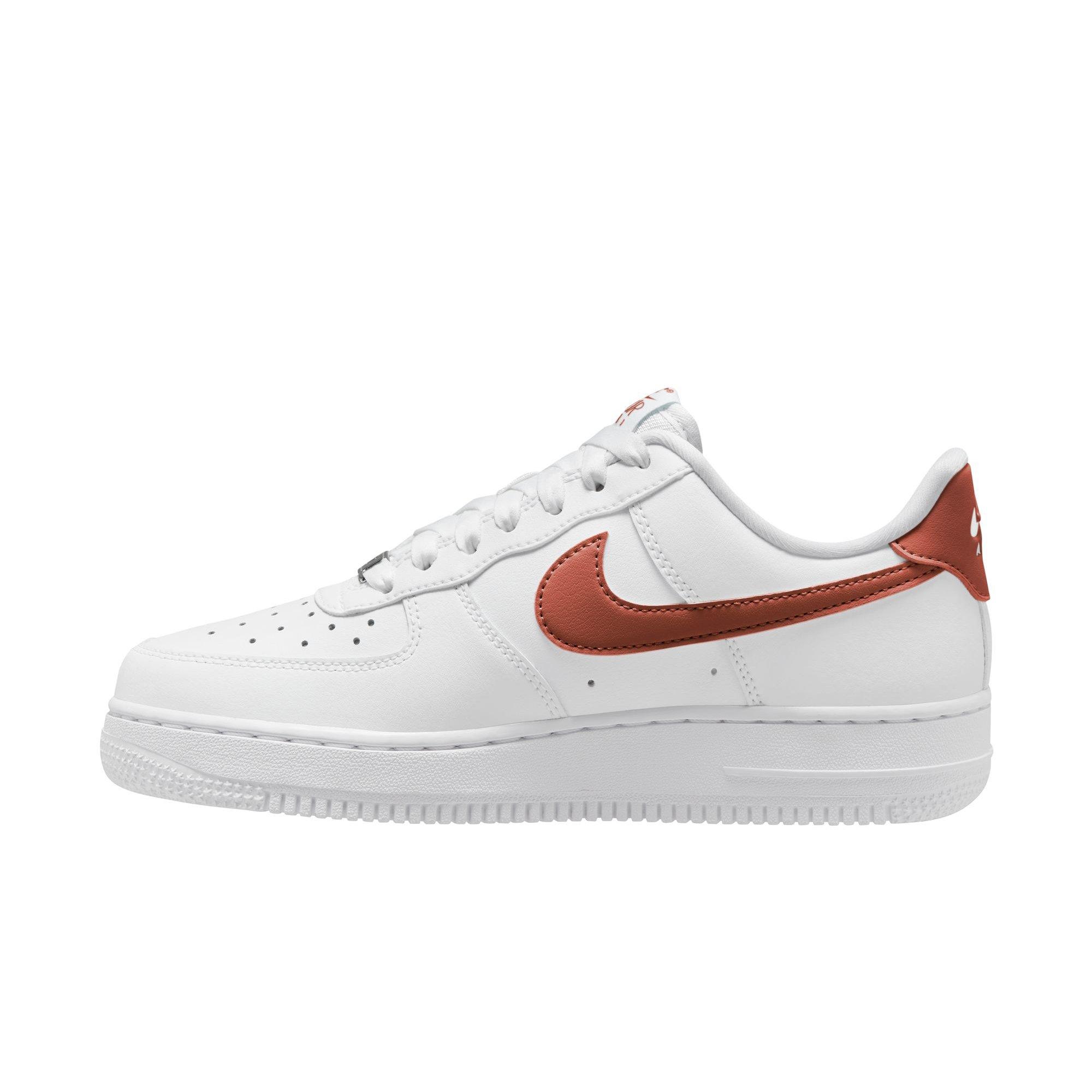 Nike Air Force 1 '07 Low "White/Rugged Orange" Women's Shoe - WHITE/ORANGE Thumbnail View 2