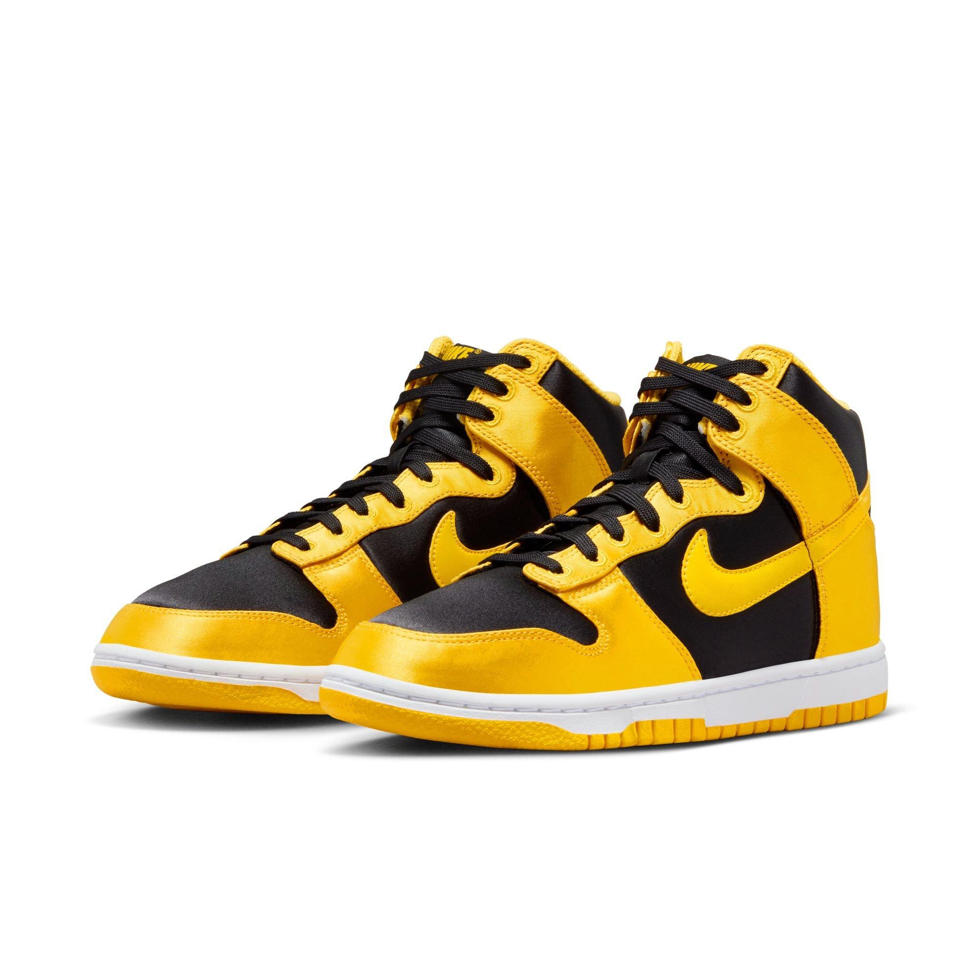 Nike Dunk High "Black/Varsity Maize/White" Women's Shoe - BLACK/YELLOW Thumbnail View 5