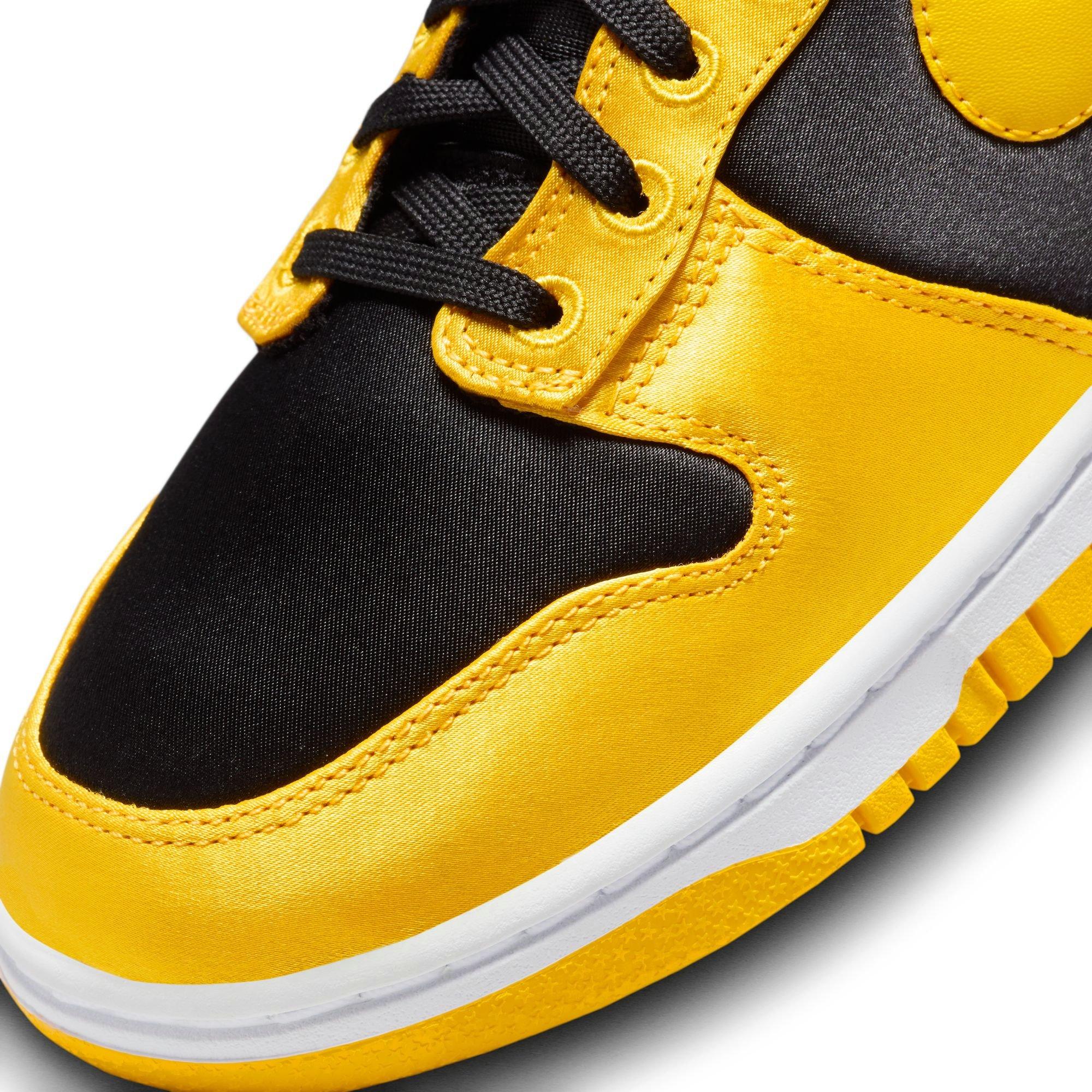Nike Dunk High "Black/Varsity Maize/White" Women's Shoe - BLACK/YELLOW Thumbnail View 11