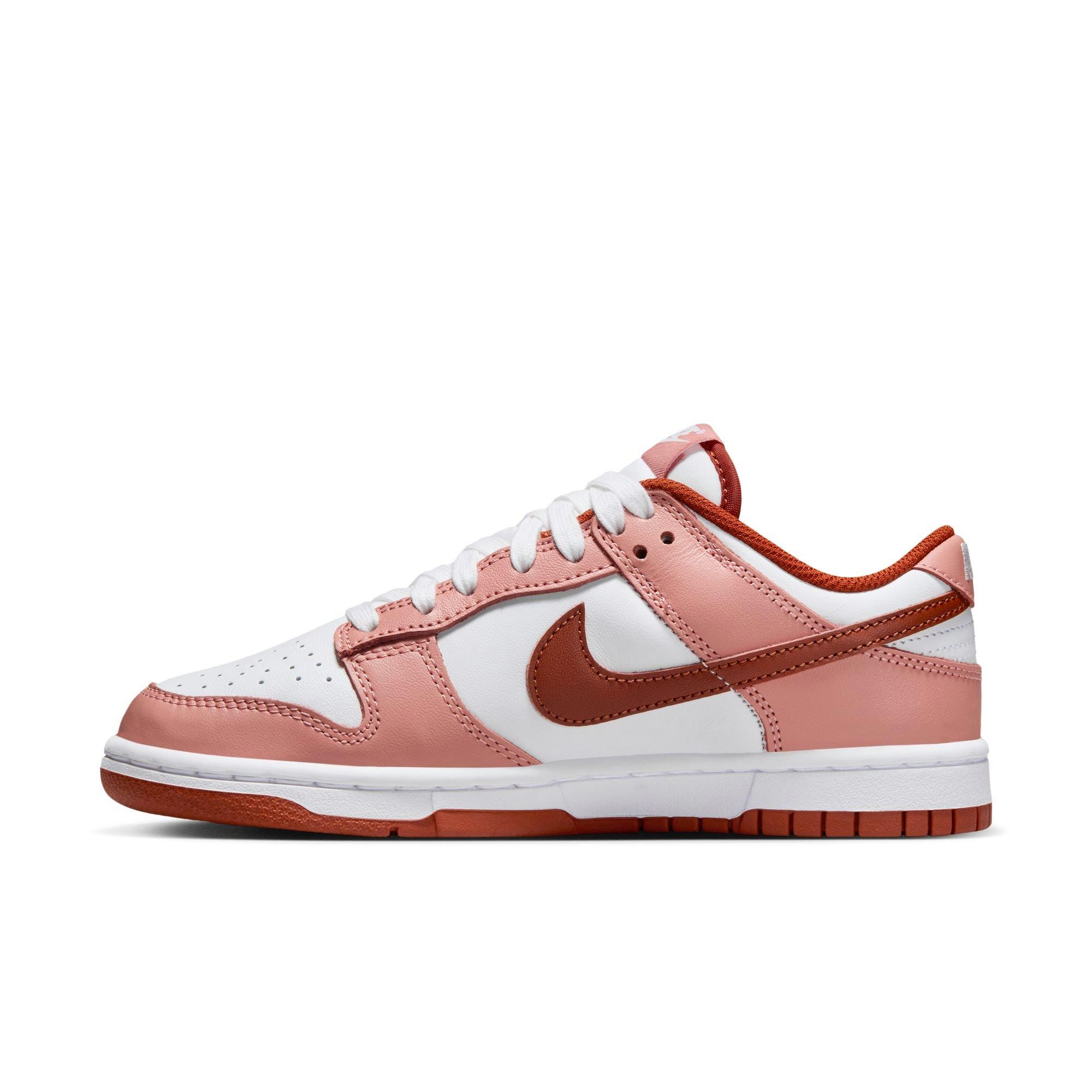 nike women w nike dunk low red stardust rugged orange white