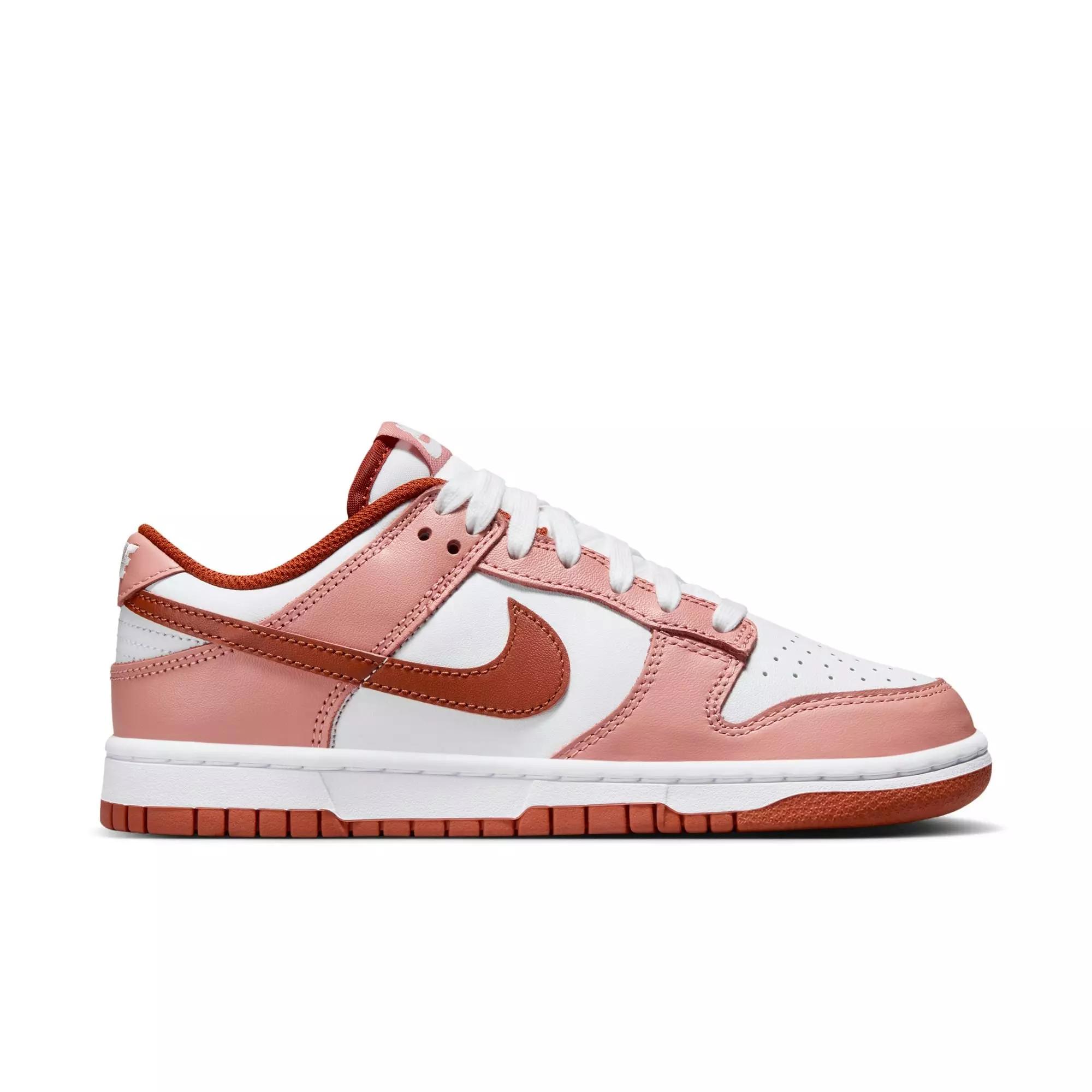 Nike Dunk Low "Red Stardust/Rugged Orange/White" Women's Shoe - RED/WHITE