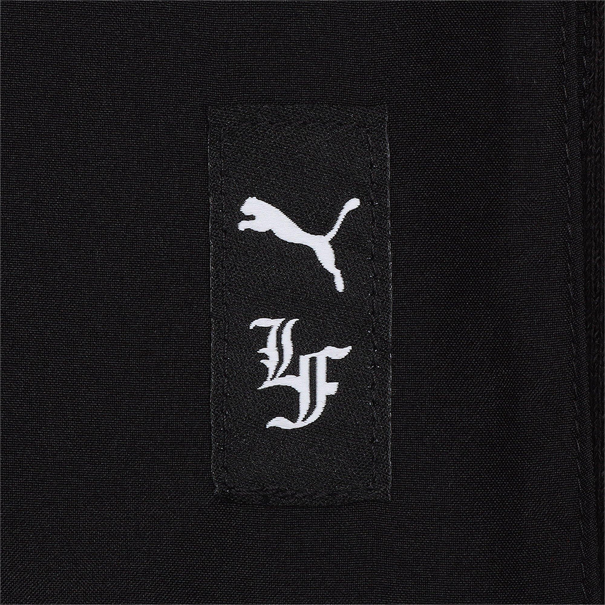 PUMA Men's Hoops x LaFrance Holiday Cargo Pullover Hoodie - BLACK Thumbnail View 4