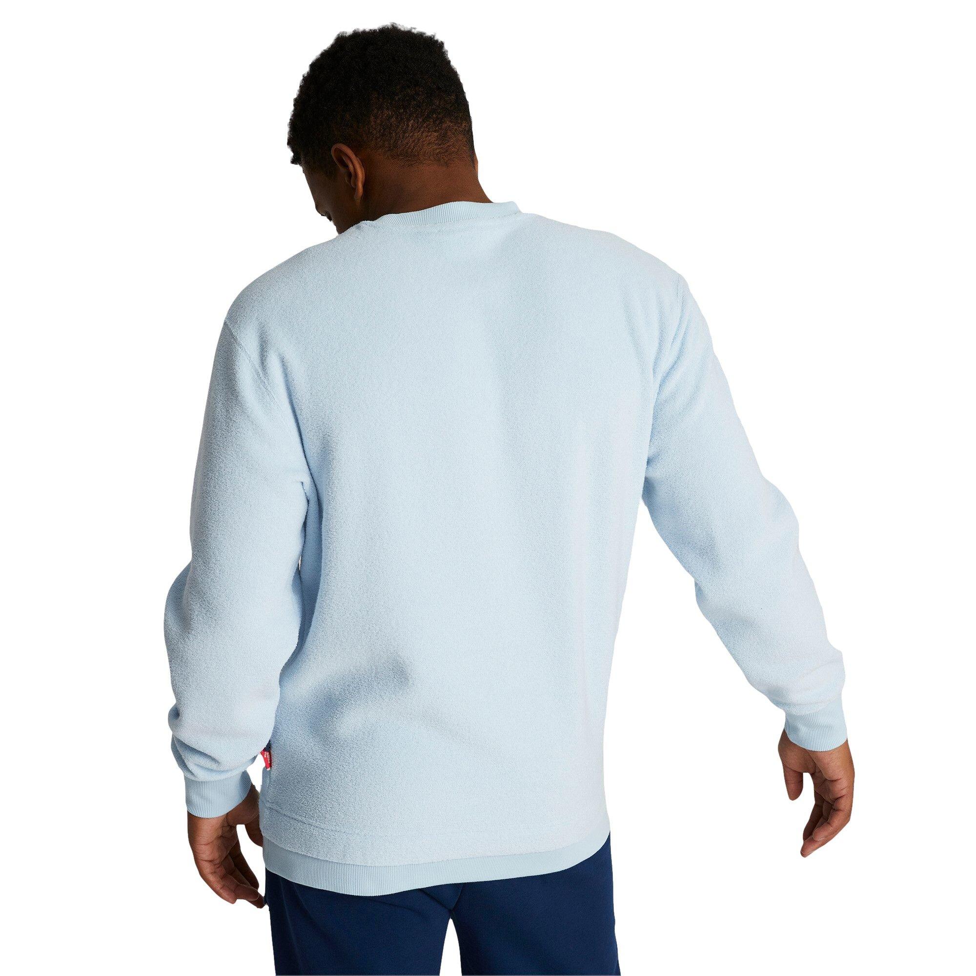 PUMA Men's Now And Then Crewneck Sweatshirt - BLUE Thumbnail View 2
