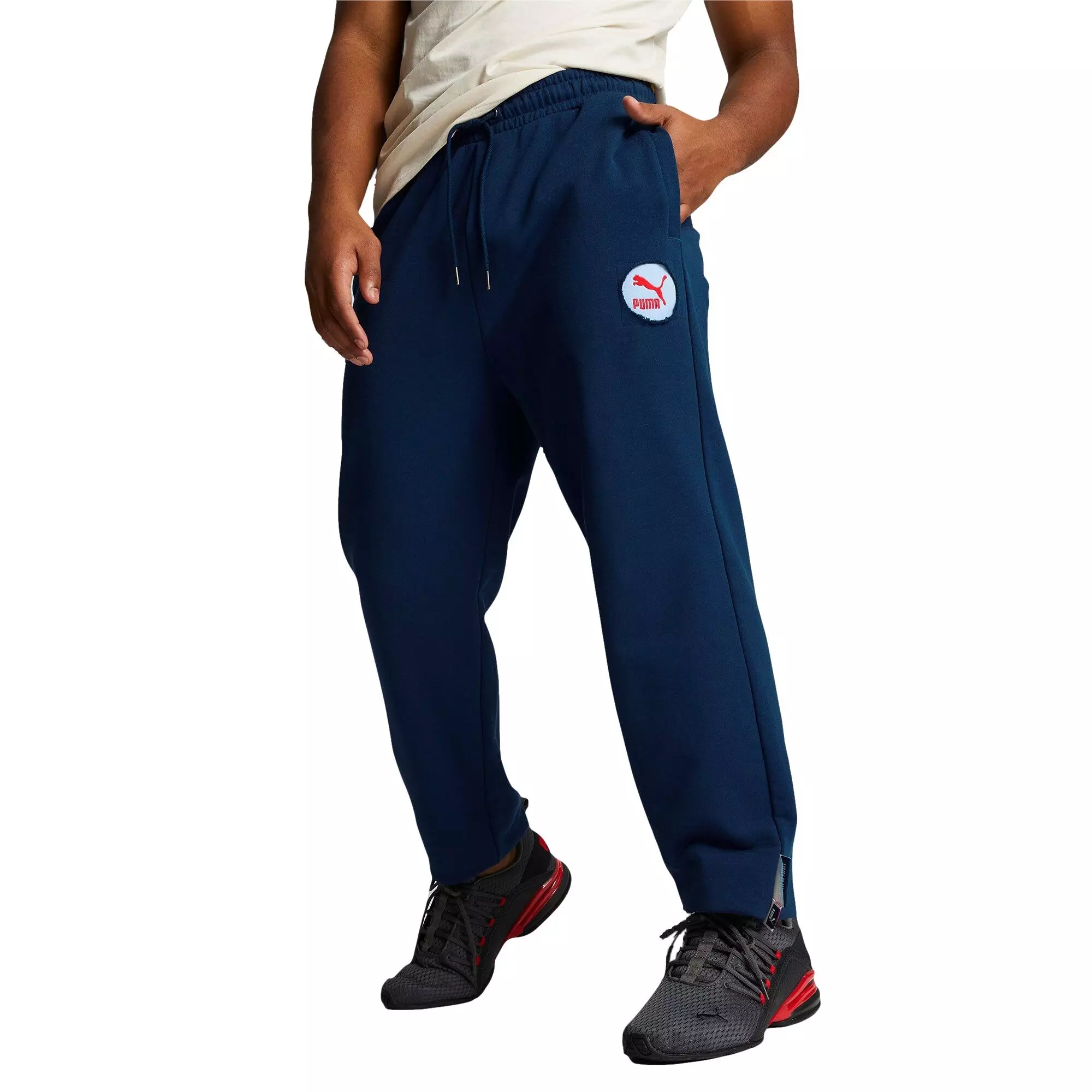 PUMA Men's Now And Then Persian Sweatpants - BLUE