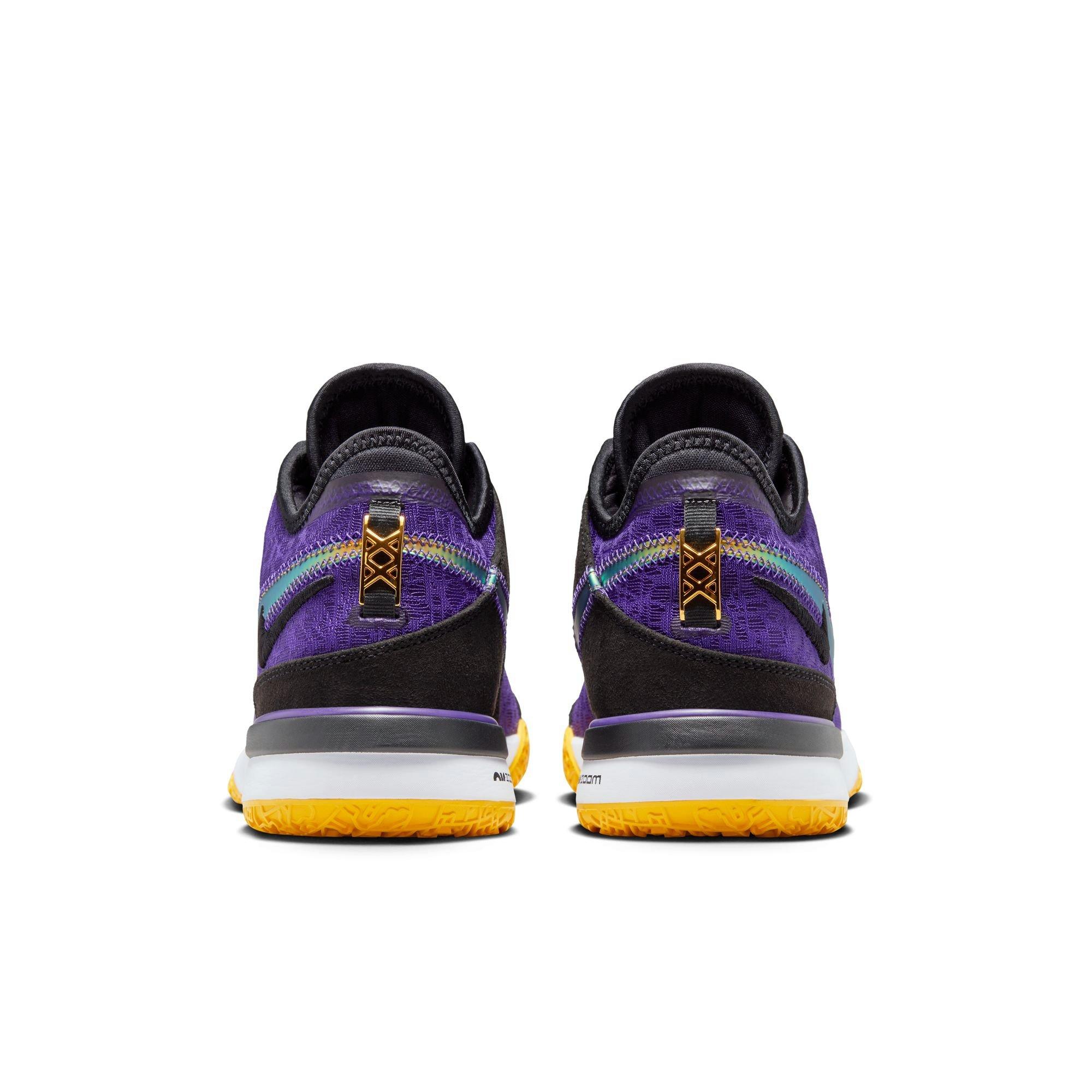 Nike LeBron NXXT Gen "Lakers" Men's Basketball Shoe - PURPLE/GOLD Thumbnail View 6