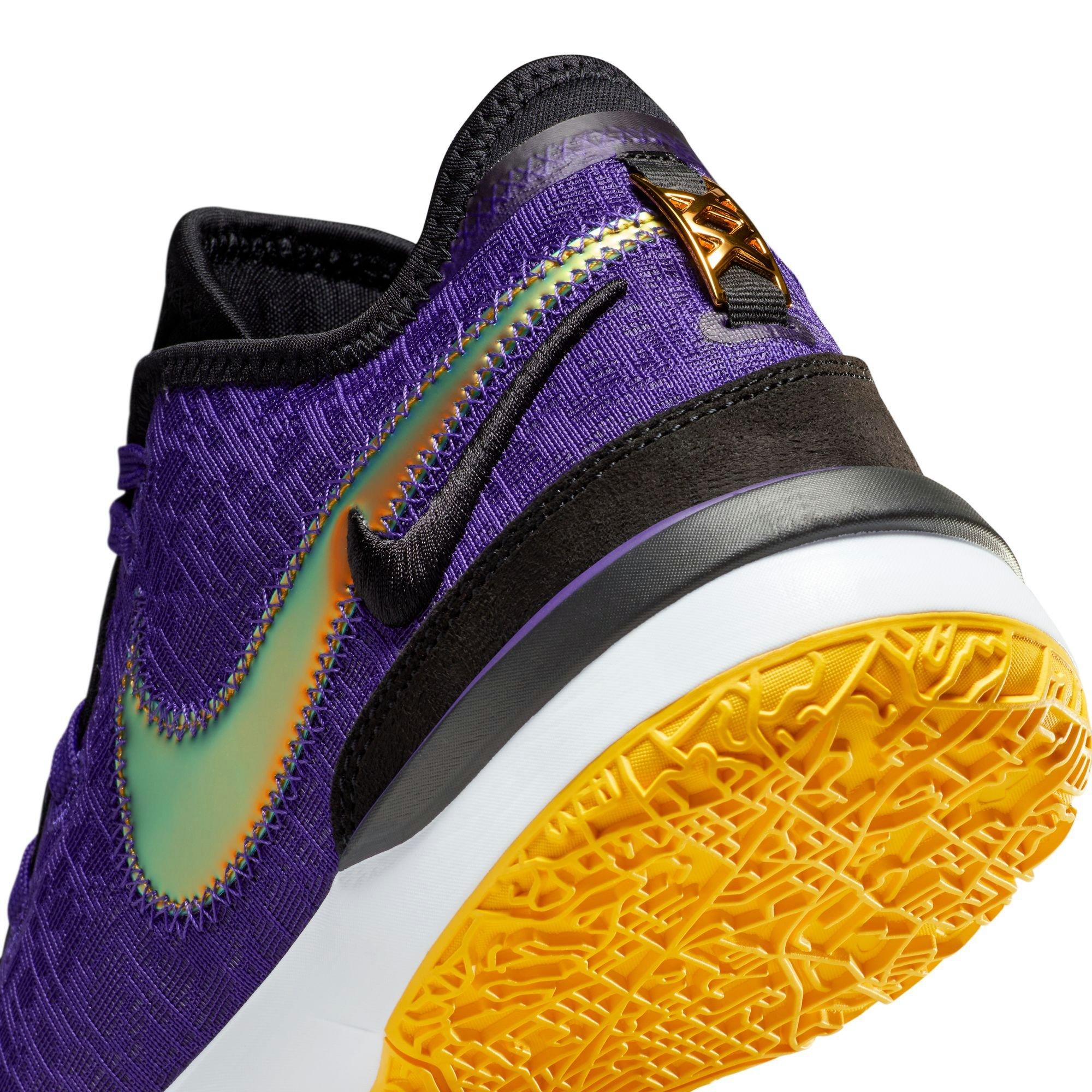Nike LeBron NXXT Gen "Lakers" Men's Basketball Shoe - PURPLE/GOLD Thumbnail View 10