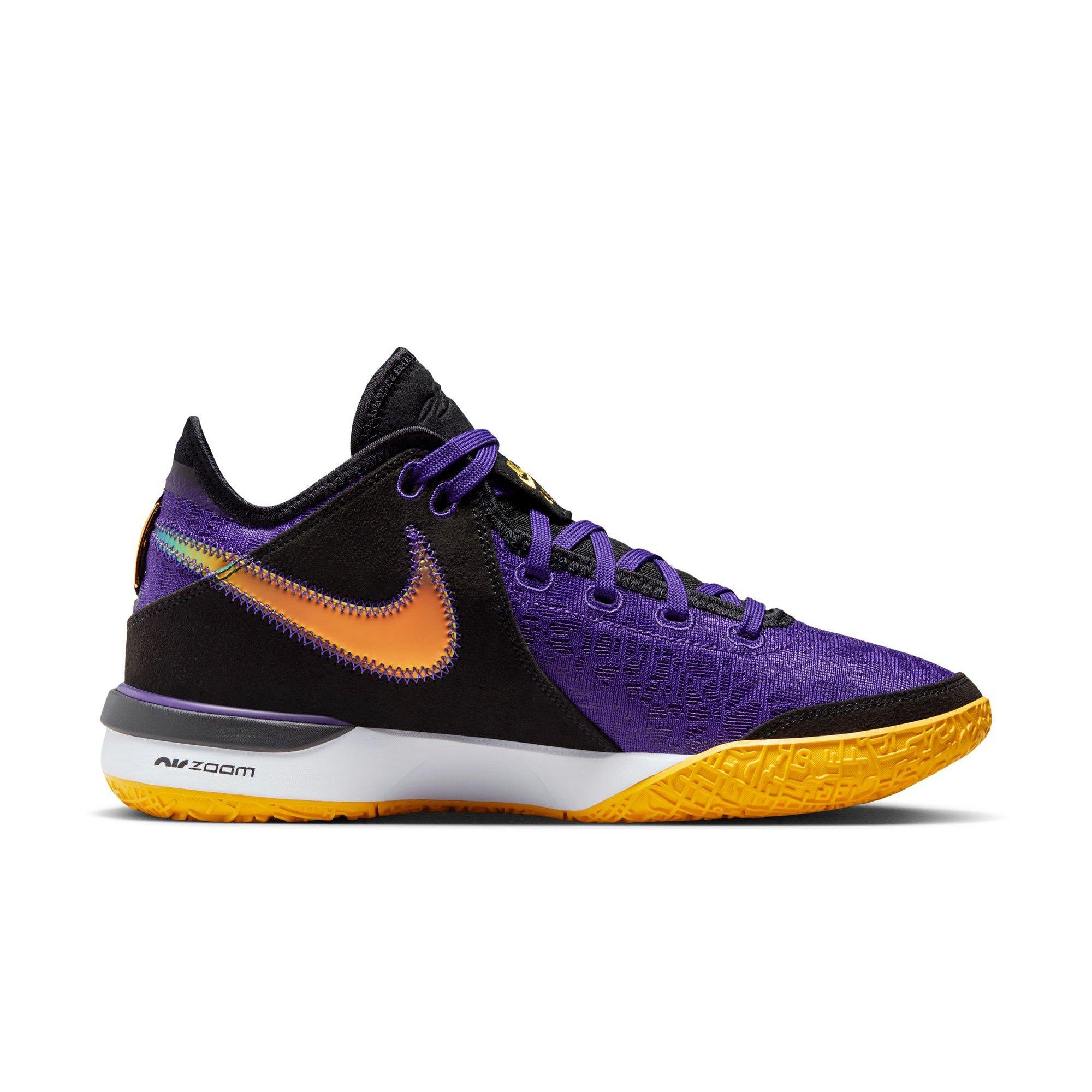 Nike LeBron NXXT Gen "Lakers" Men's Basketball Shoe - PURPLE/GOLD Thumbnail View 2