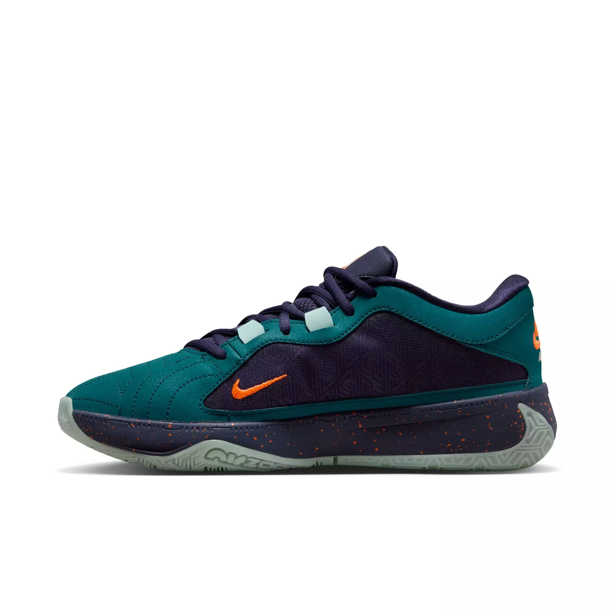 Nike Freak 5 "Geode Teal/Jade Ice/Purple Ink" Men's Basketball Shoe - GEODE TEAL/JADE ICE/PURPLE INK