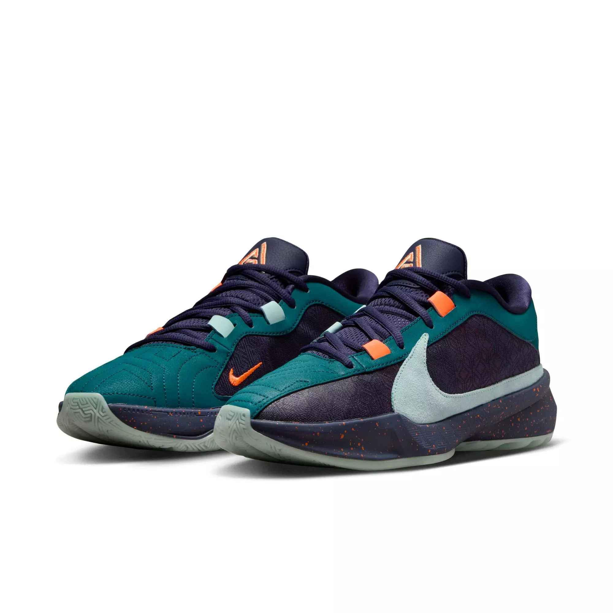 Nike Freak 5 "Geode Teal/Jade Ice/Purple Ink" Men's Basketball Shoe - GEODE TEAL/JADE ICE/PURPLE INK