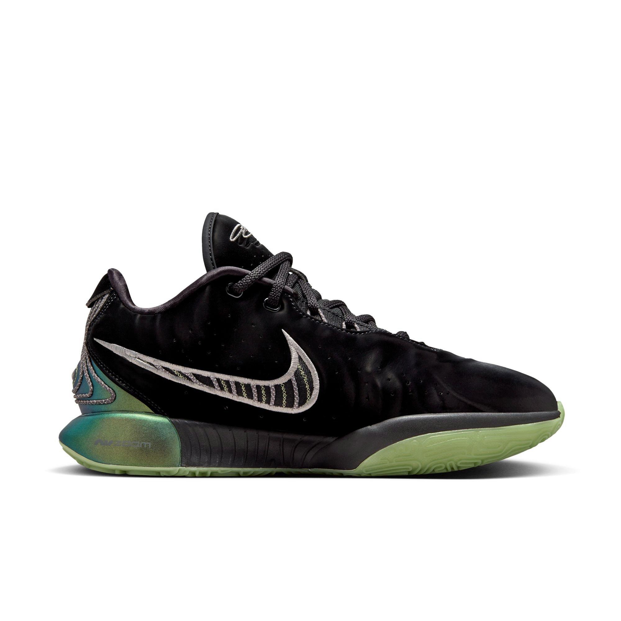 Nike LeBron XXI "Tahitian" Men's Basketball Shoe - BLACK/METALLIC PEWTER/IRON GREY Thumbnail View 2