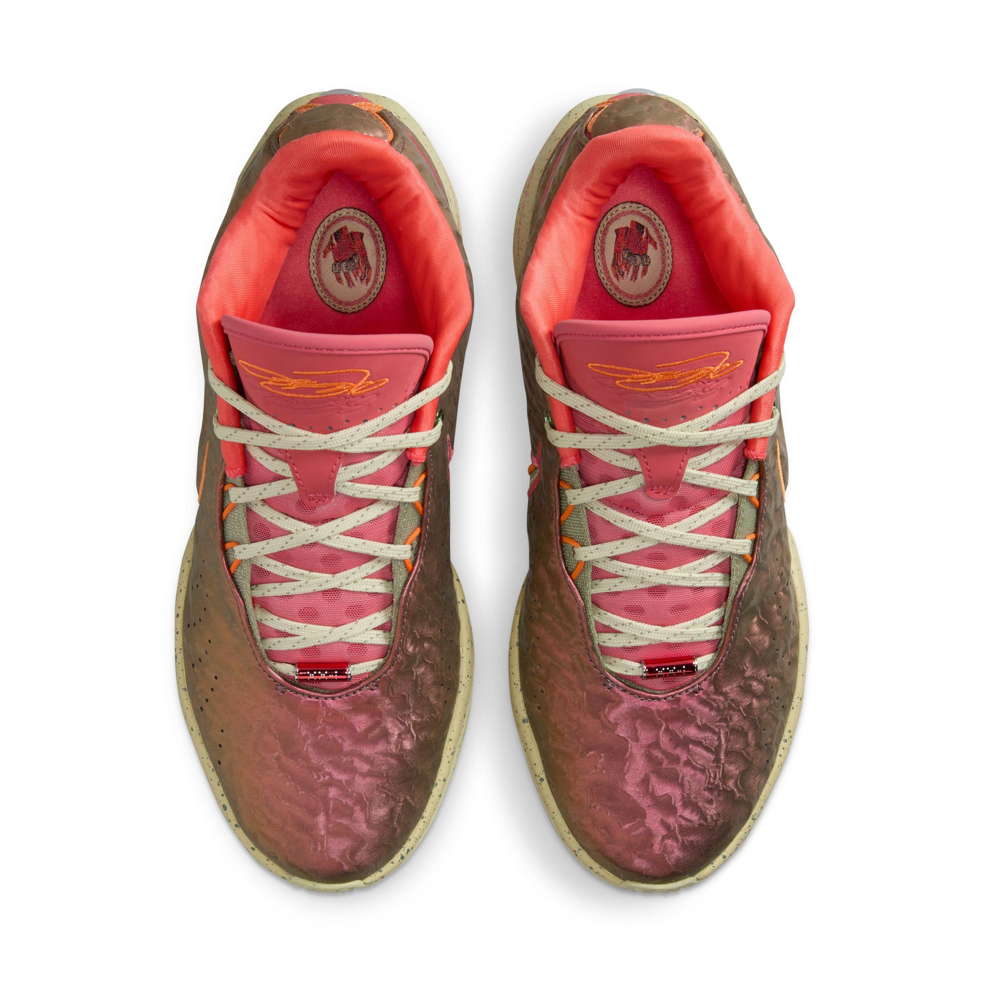 Nike LeBron XXI "Queen Conch" Men's Basketball Shoe - EMBER GLOW/ELEMENTAL GOLD Thumbnail View 11