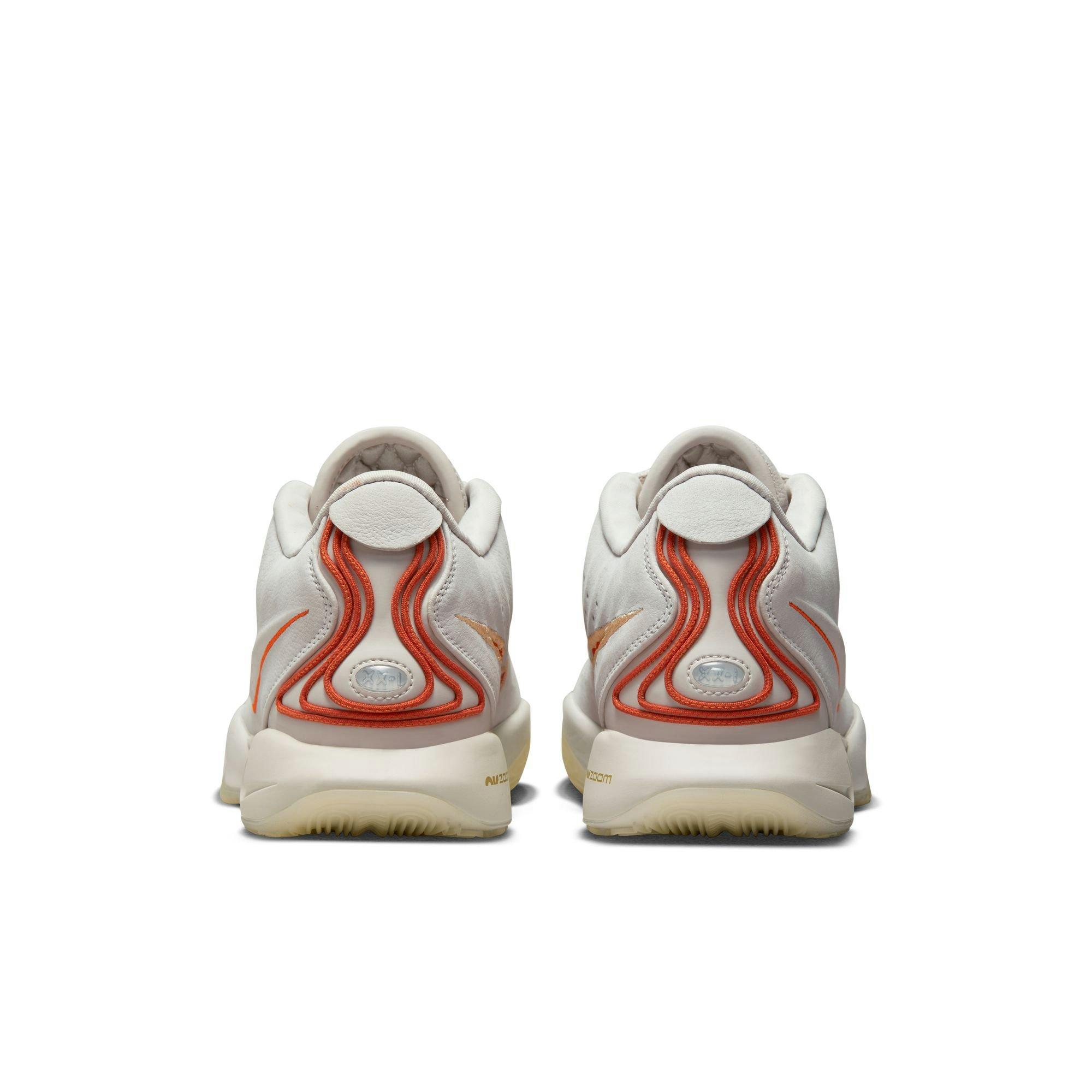 Nike LeBron XXI "Light Bone" Men's Basketball Shoe -  LIGHT BONE/CAMPFIRE ORANGE/COCONUT MILK Thumbnail View 9
