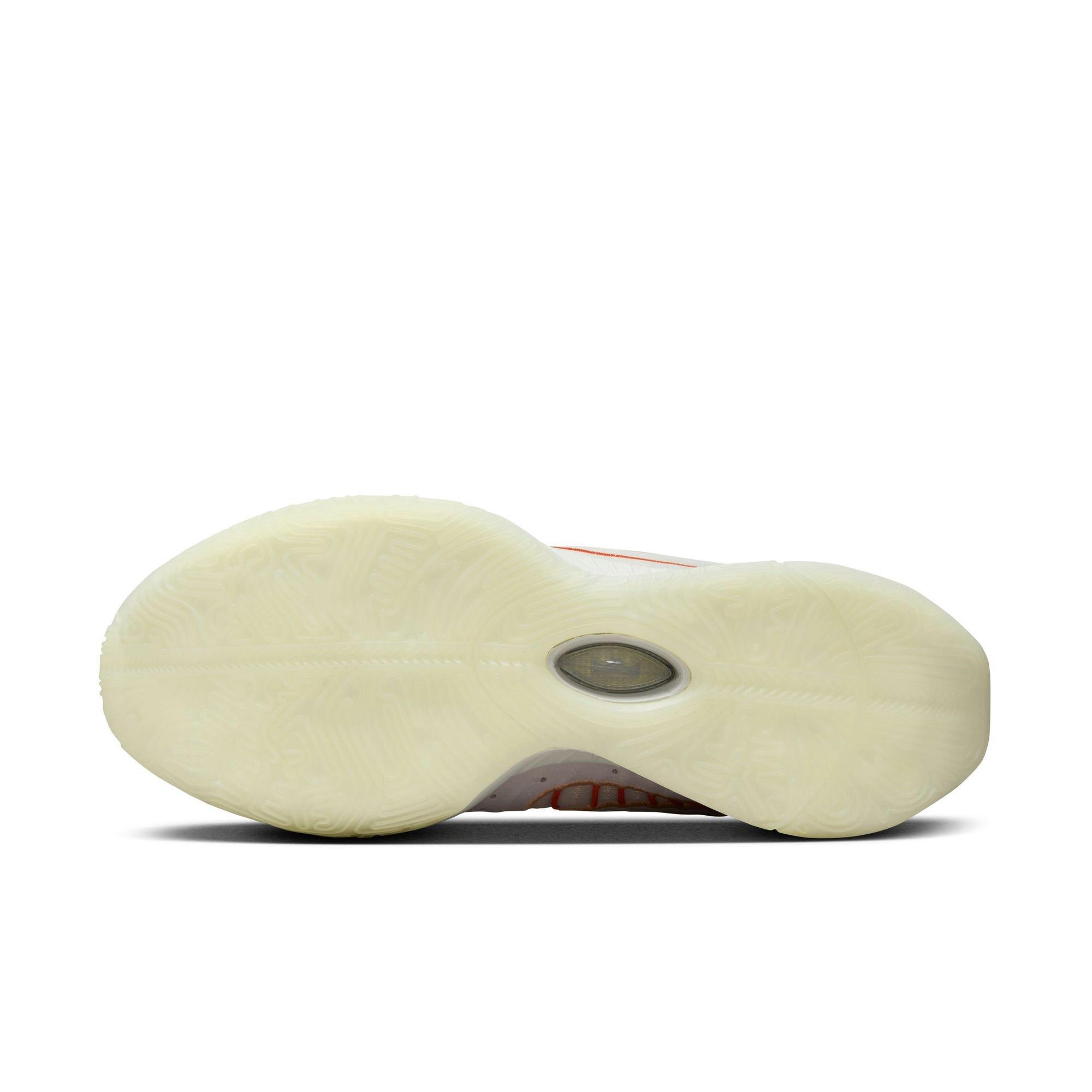 Nike LeBron XXI "Light Bone" Men's Basketball Shoe -  LIGHT BONE/CAMPFIRE ORANGE/COCONUT MILK Thumbnail View 11