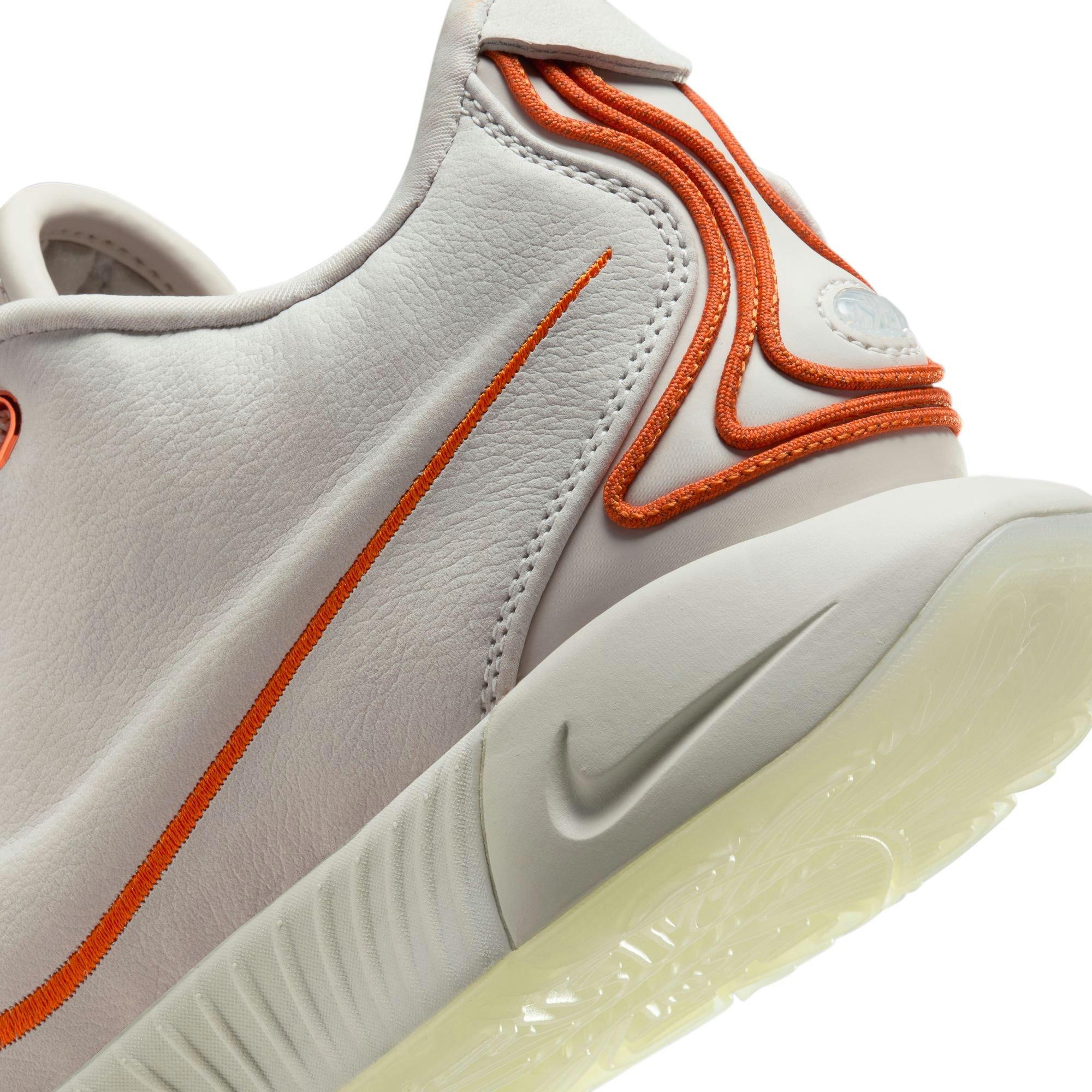 Nike LeBron XXI "Light Bone" Men's Basketball Shoe -  LIGHT BONE/CAMPFIRE ORANGE/COCONUT MILK Thumbnail View 3