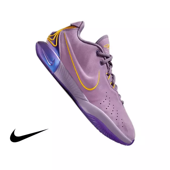 Jordan, Shoes, New Nike Air Jordan Retro Mid Lakers Kobe Lebron Yellow  Purple Leather