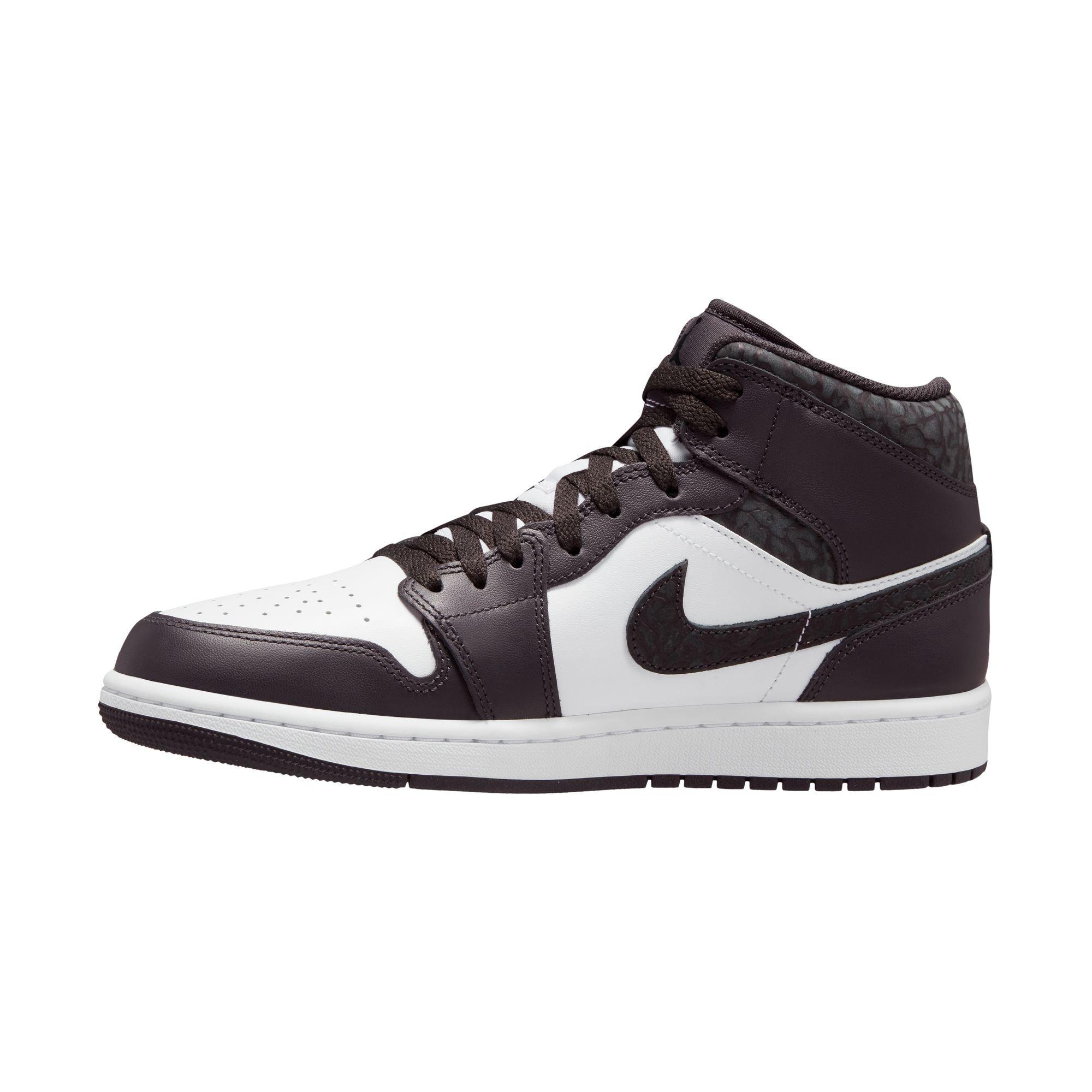 Black and white store mid jordan 1