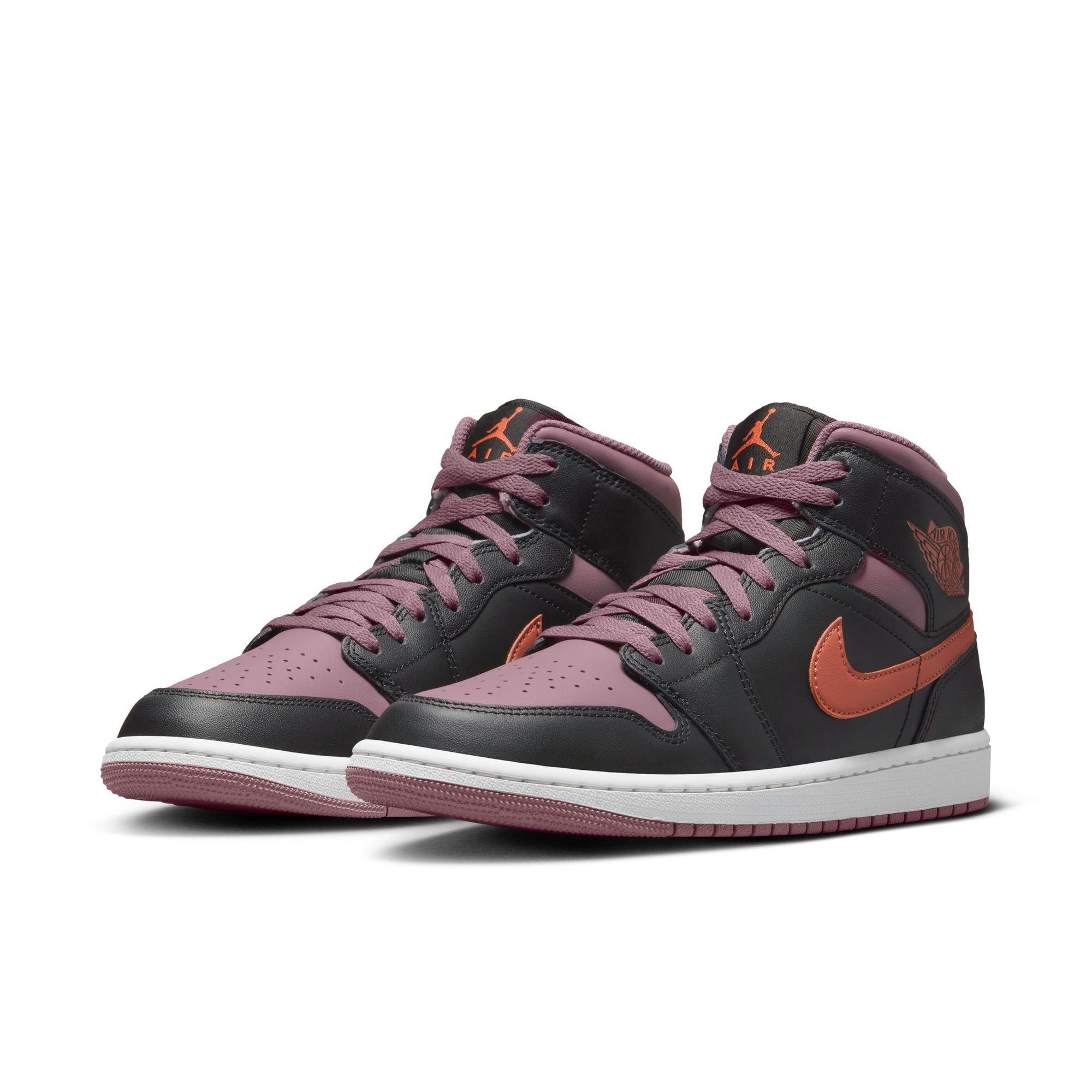 Jordan 1 Mid SE Men's "Black/Sky J Orange/Sky J Mauve/White" Shoe