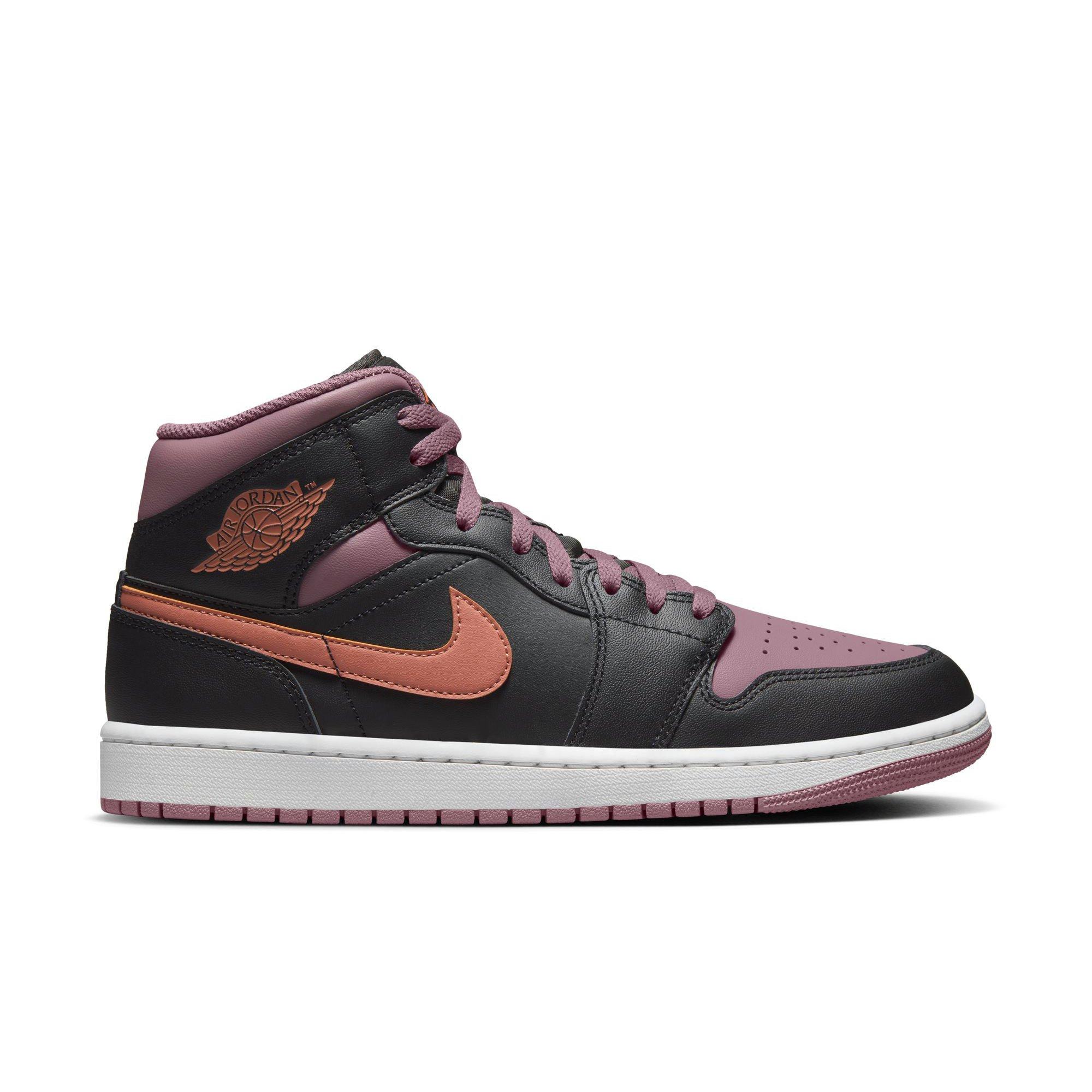 Jordan 1 Mid SE "Black/Sky J Orange/Sky J Mauve/White" Men's Shoe - BLACK/ORANGE