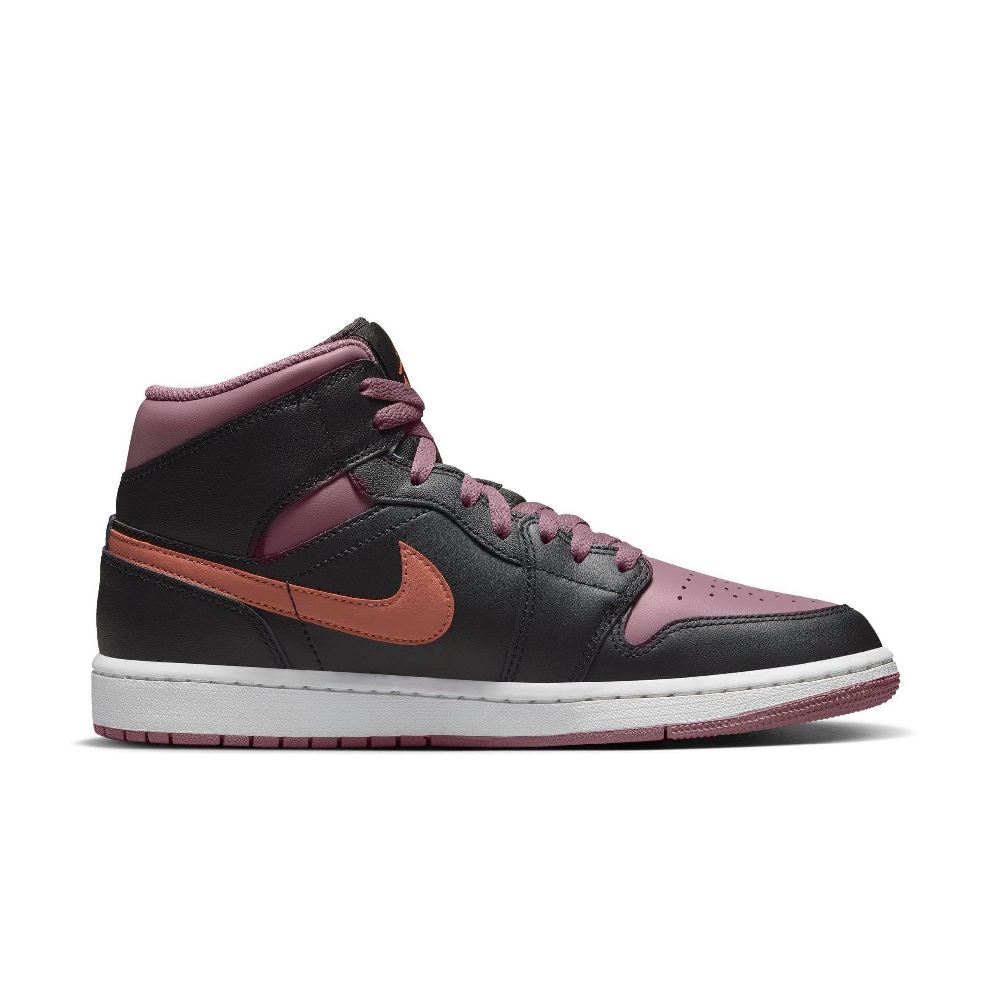 Jordan 1 Mid SE Men's "Black/Sky J Orange/Sky J Mauve/White" Shoe